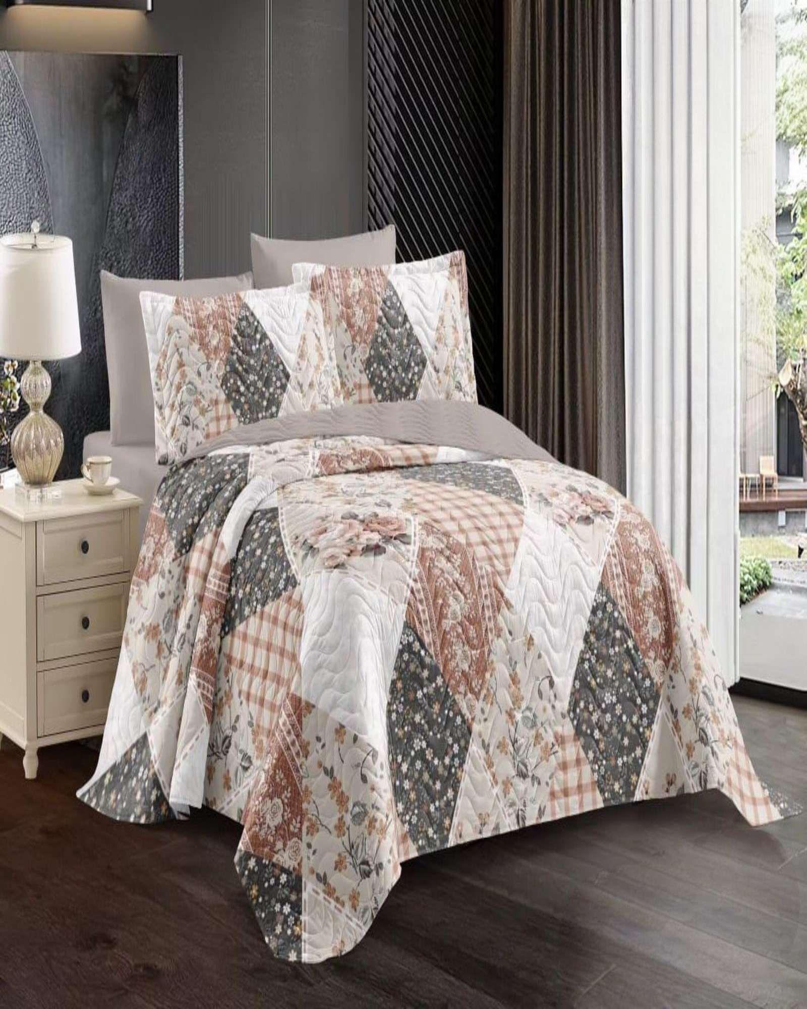 quilt cubrecama verano plaza y media V10-3