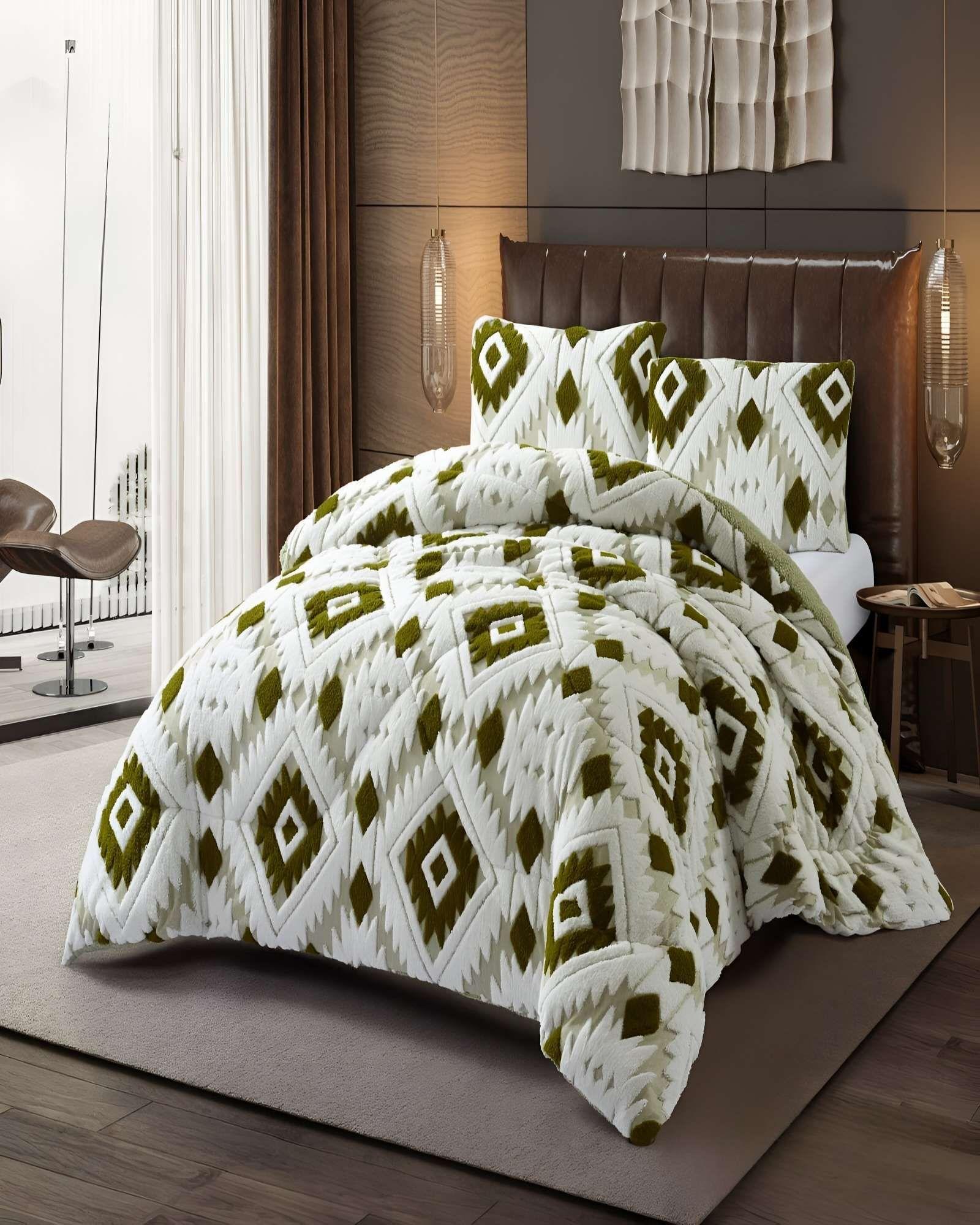 COBERTOR DE JACQUERD CUTTING CON CHIPORRO KING 250X270CM BLANCO B16-2