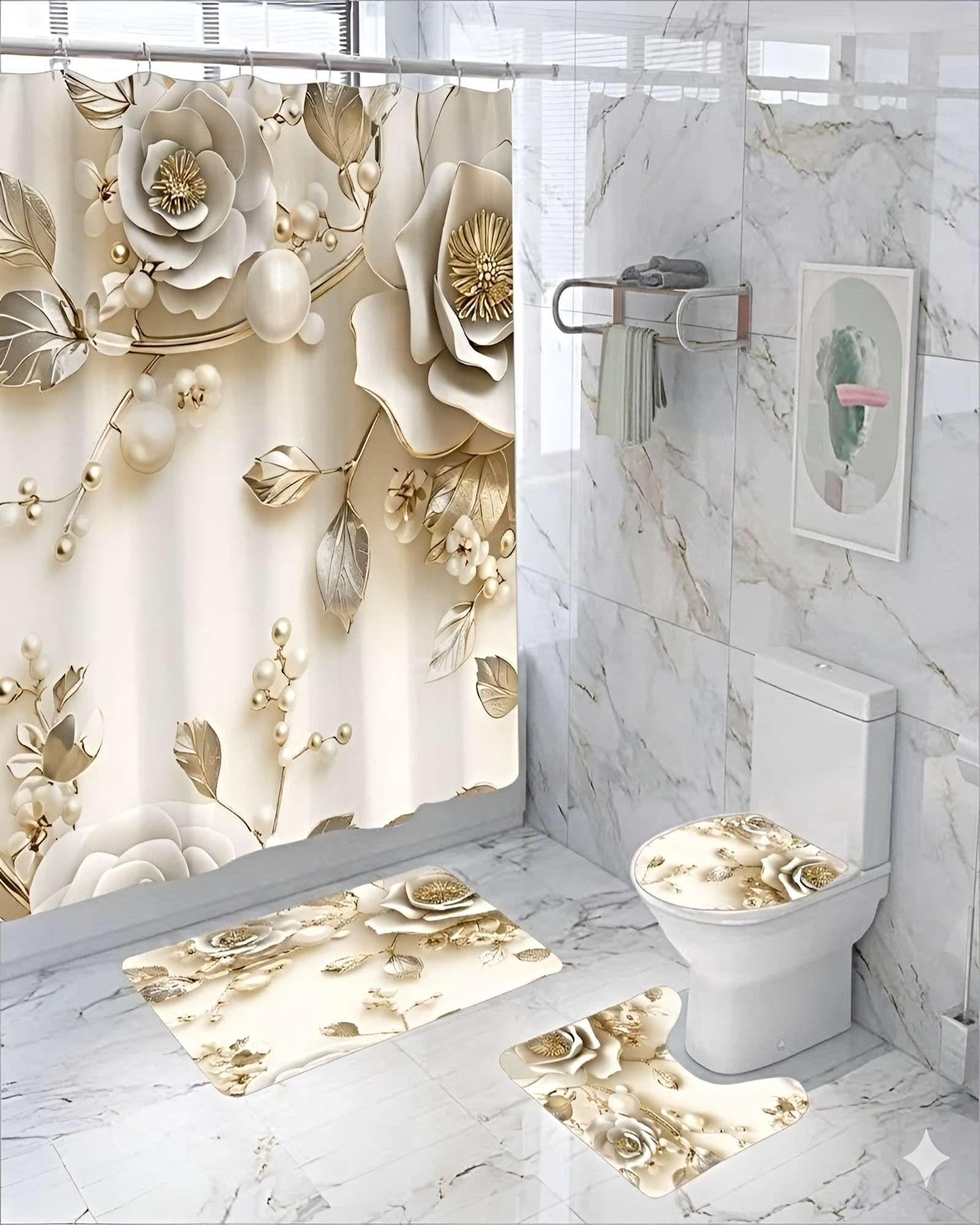 SET DE BAÑO COMPLETO MODELOS UNICOS 4 PIEZAS S06-3