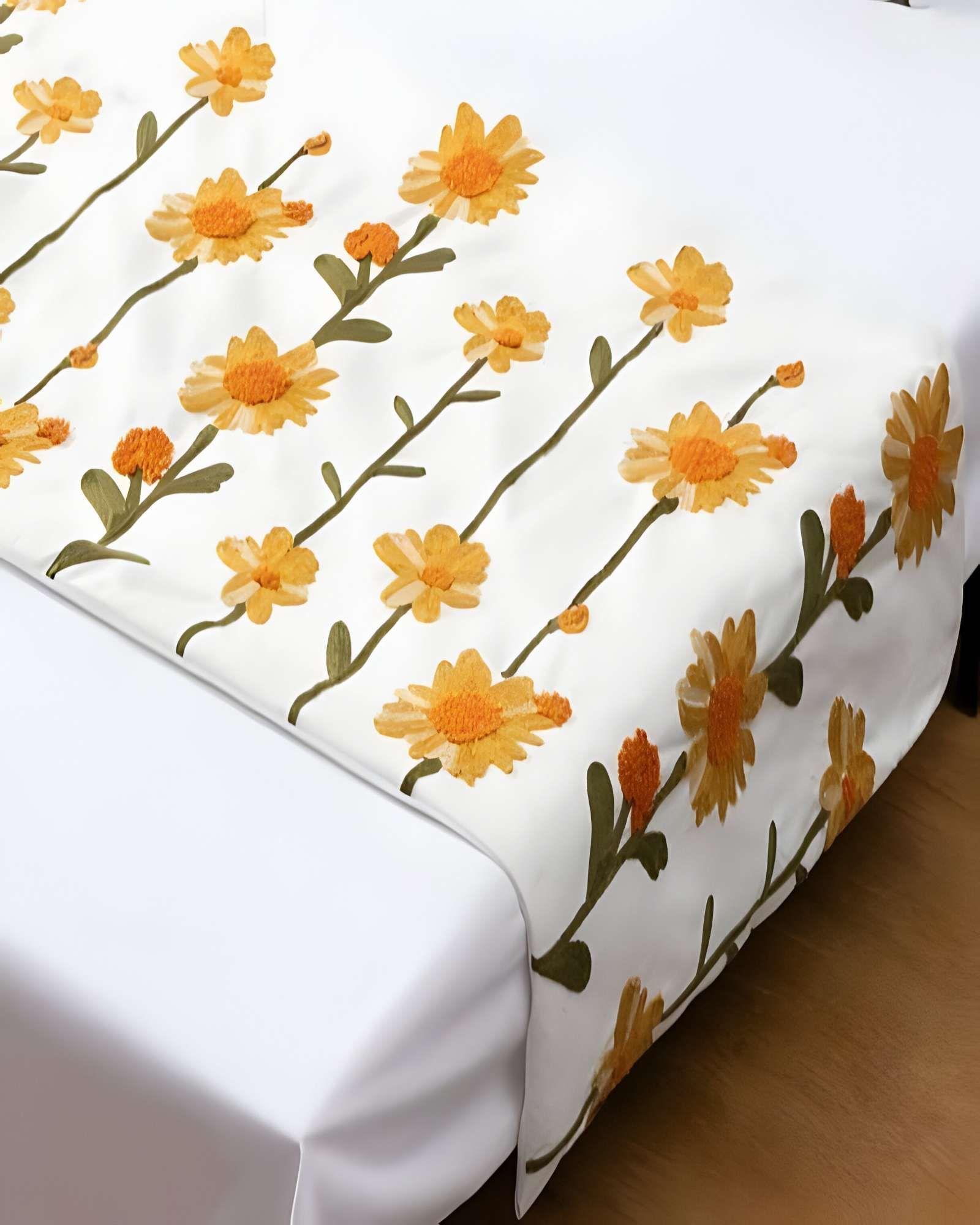 PIECERA BORDADA CON DOS FUNDAS BLANCO 07-4