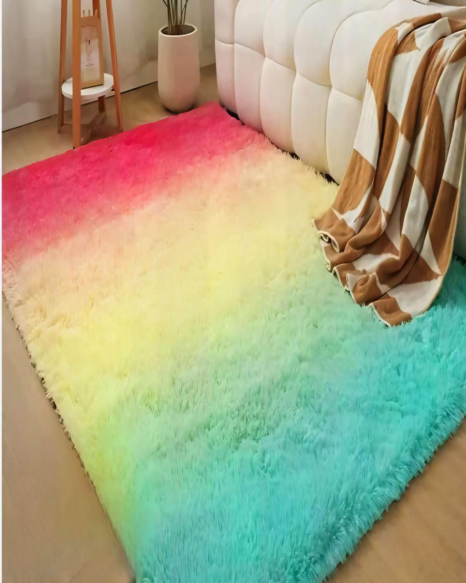 ALFOMBRA PELUDA 180X200 PREMIUM ARCOIRIS-2