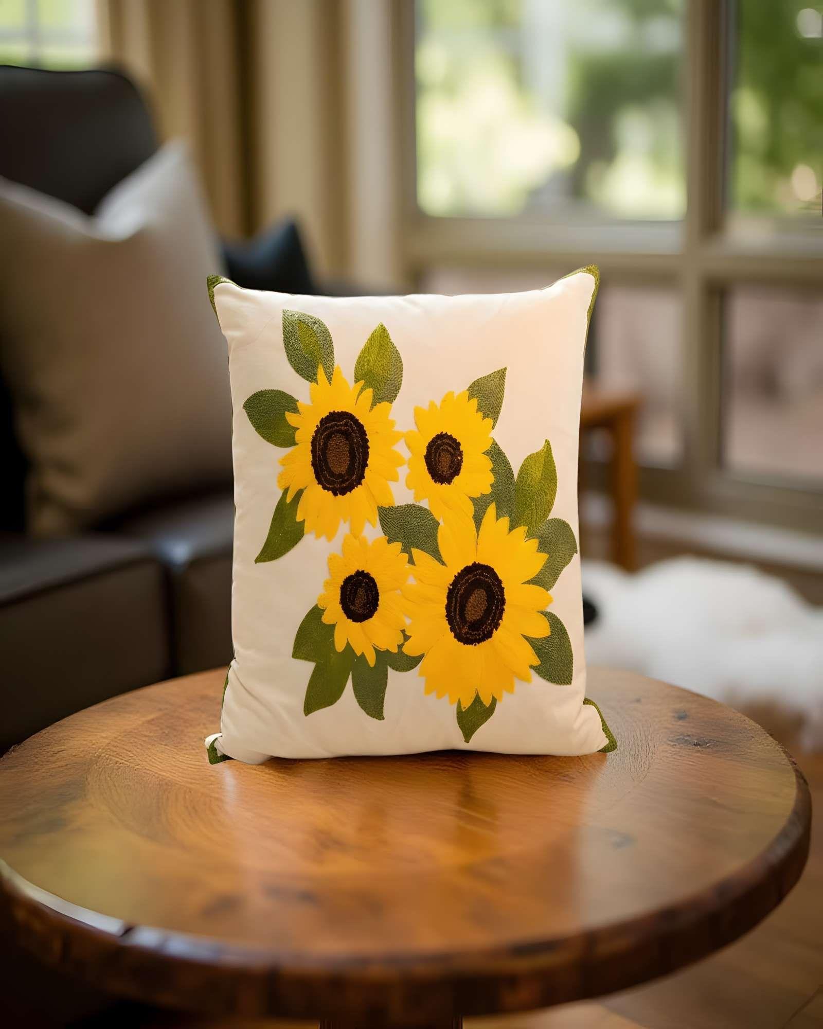 PACK DE 4 FUNDAS DE COJIN BORDADAS 45X45CM BEIGE-2