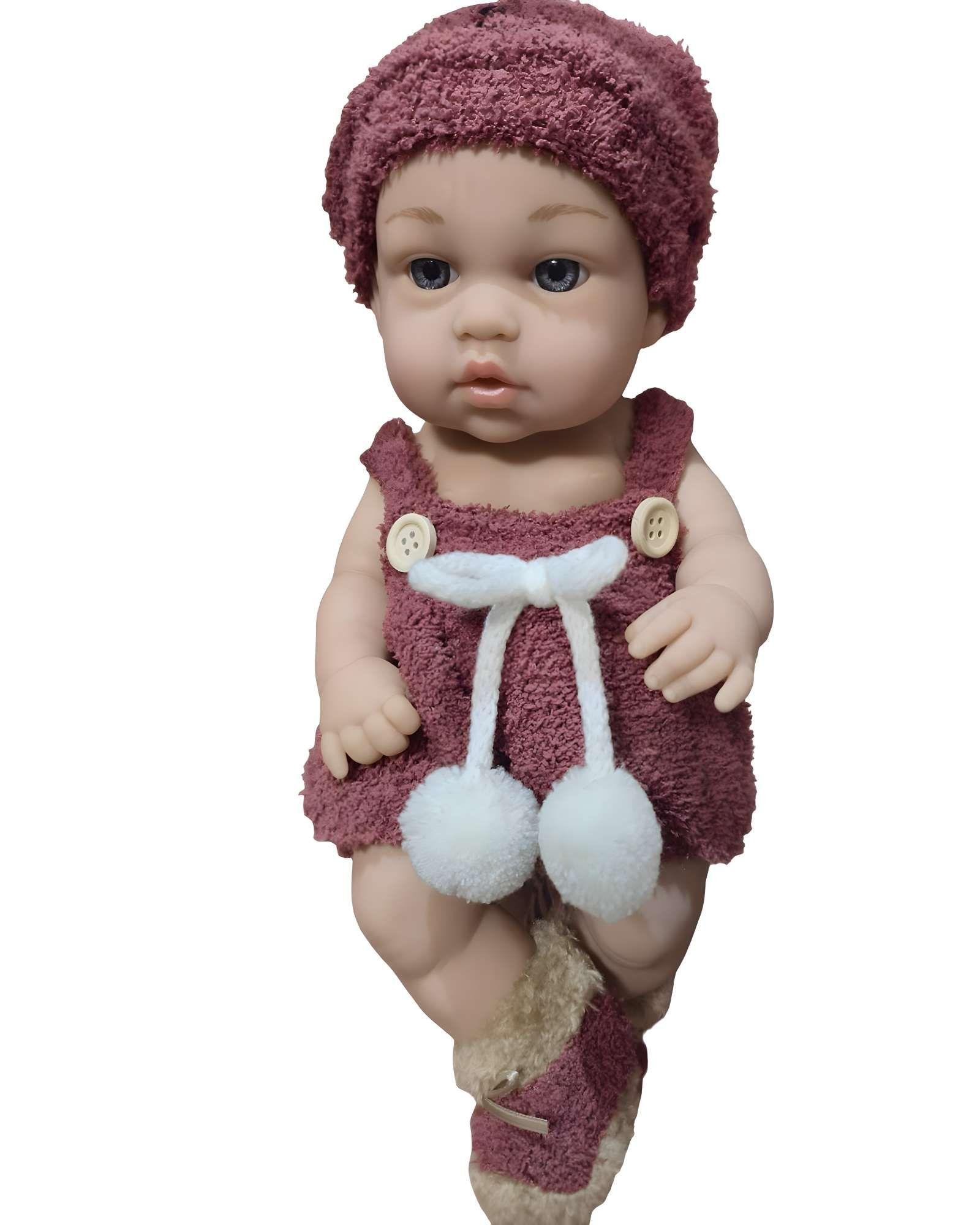 Muñeca infantil bebé realista silicona baby so lovely rosada -1