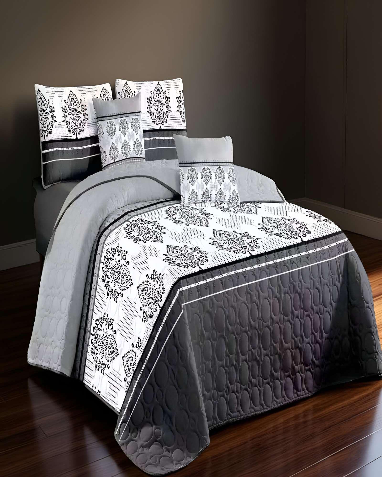 CUBRECAMA QUILT DE VERANO KING CON DISENO 6-2