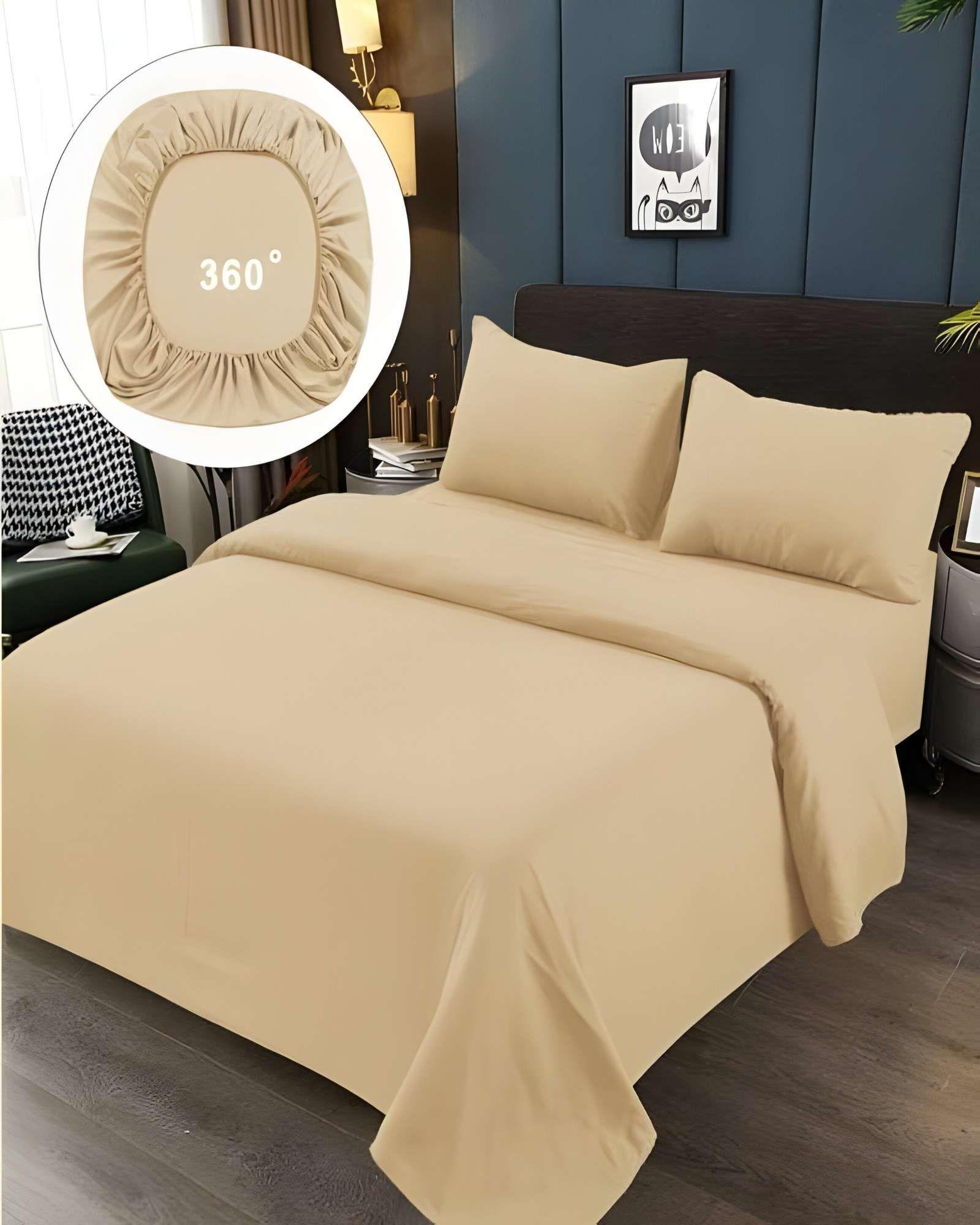 JUEGO DE SABANAS DE 500 HILOS KING BEIGE-2