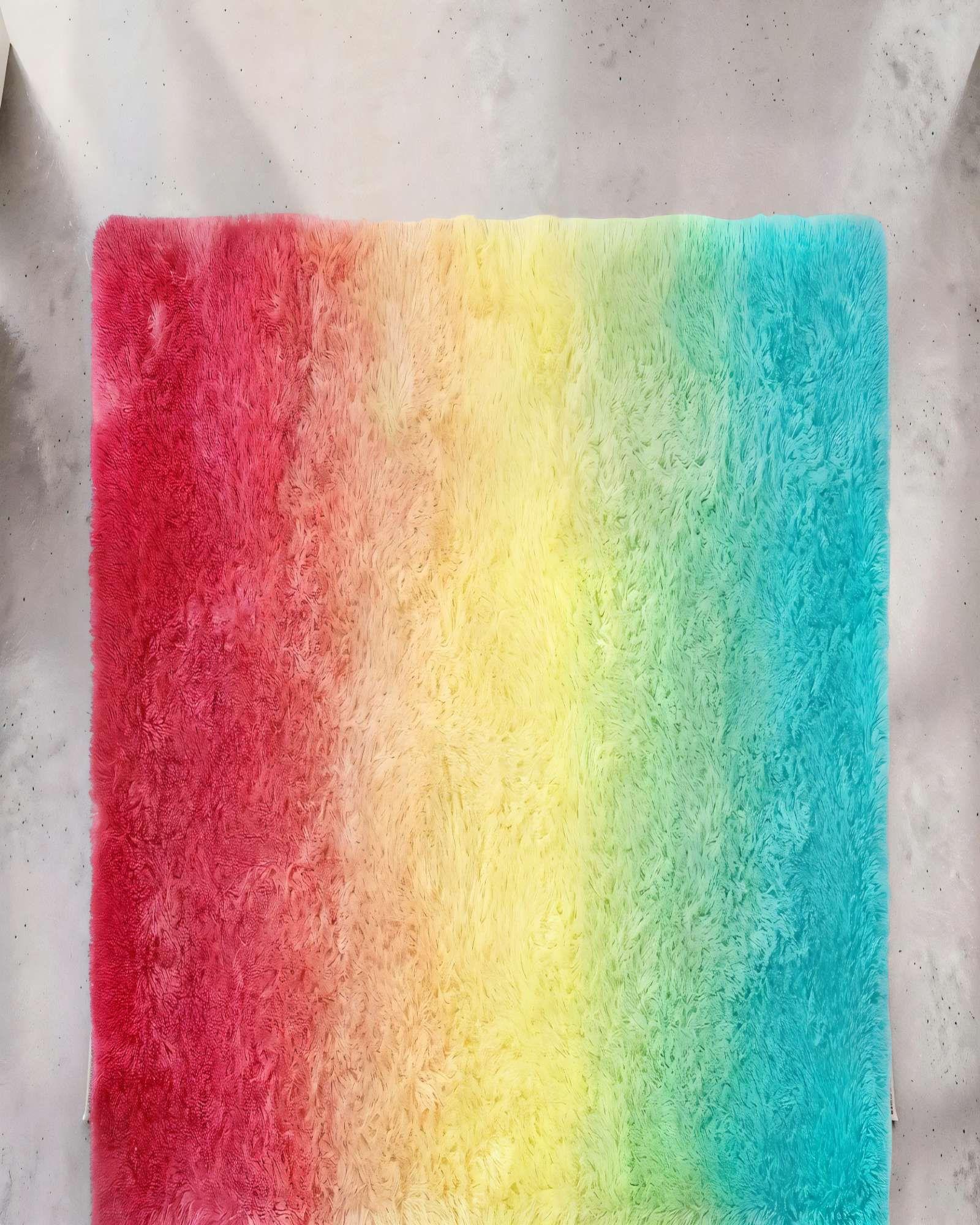 ALFOMBRA PELUDA 200X240  PREMIUM ARCOIRIS-3