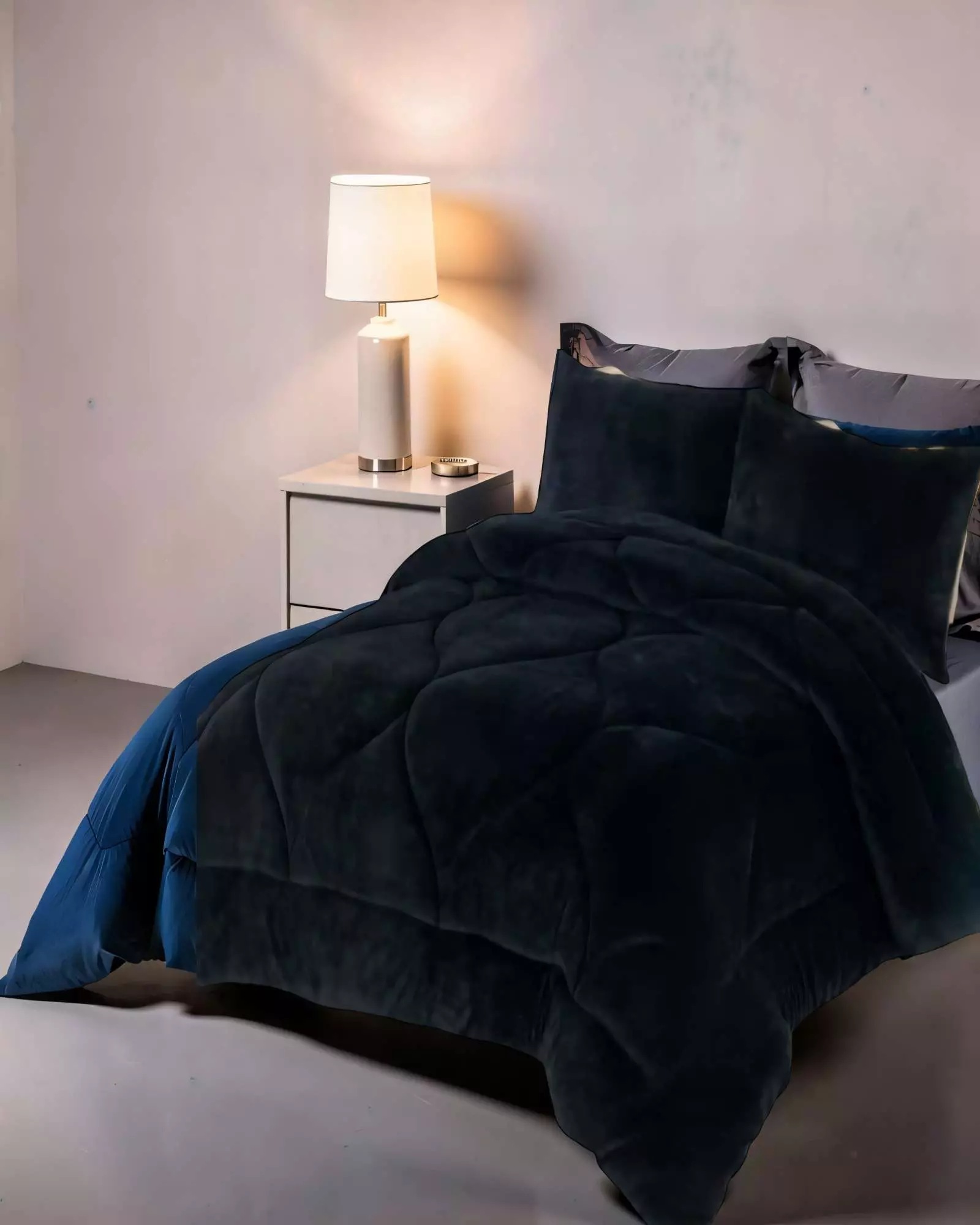 PLUMON CHIPORRO DE INVIERNO PREMIUM 2 PLAZA  COLOR NEGRO 2-3