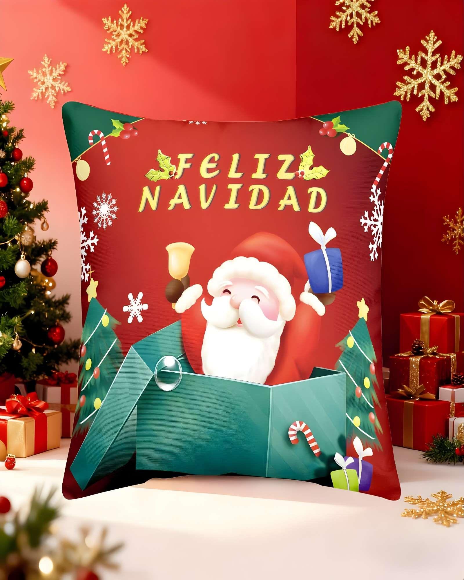 SET DE 4 FUNDAS DE COJINES DE NAVIDAD 45X45 CM A08-2