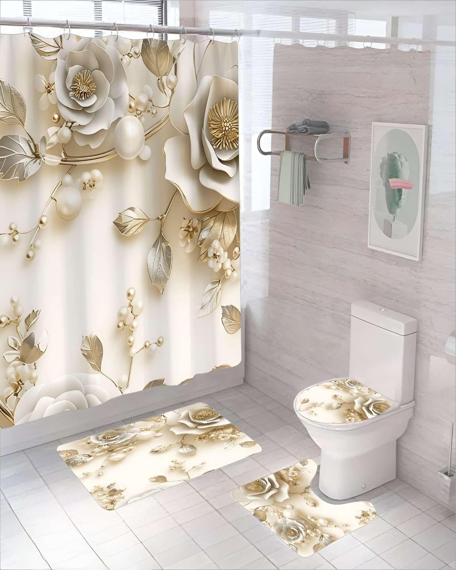 SET DE 4 PIEZAS PARA BAÑO CON ESTAMPADO 5-2