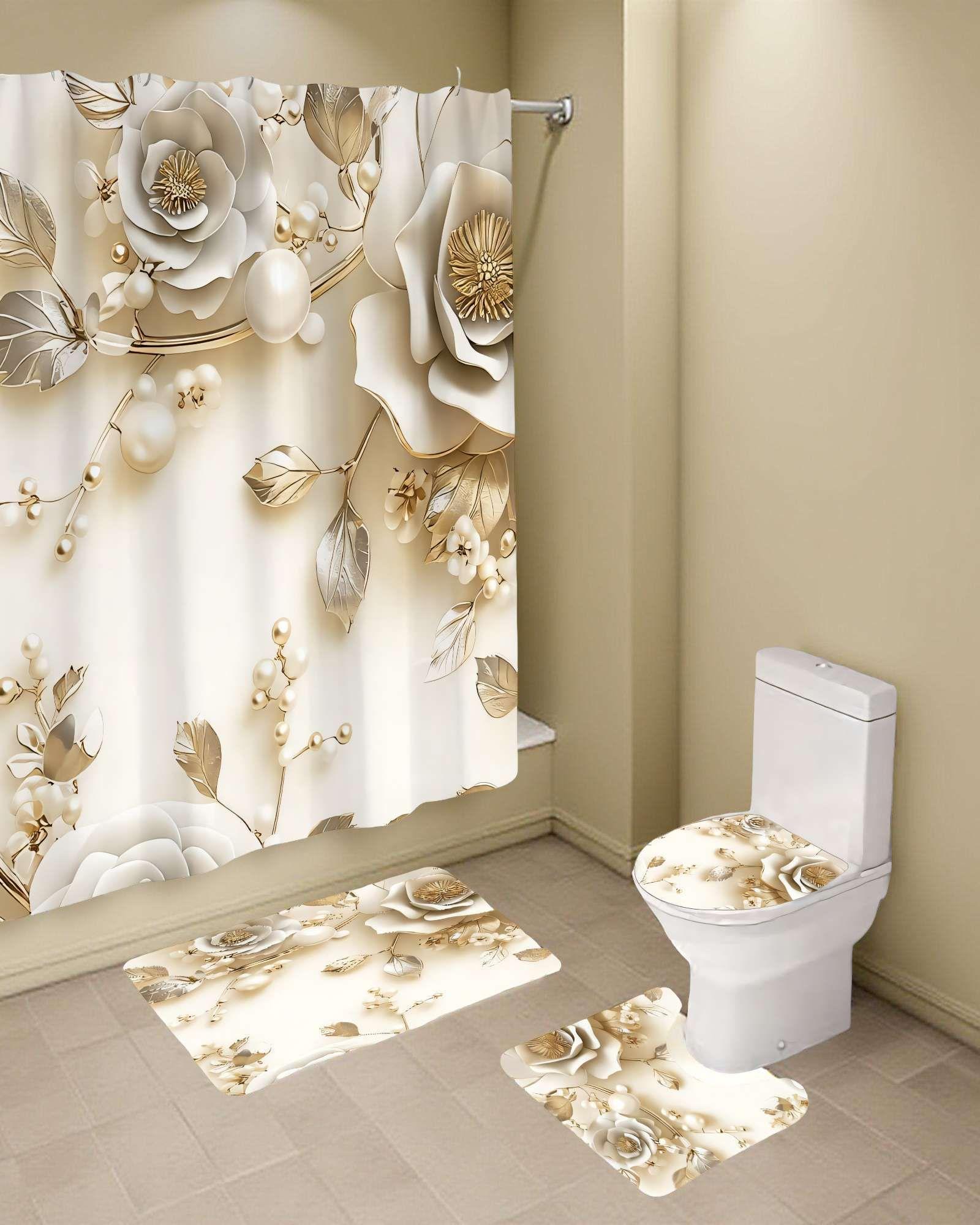 SET DE 4 PIEZAS PARA BAÑO CON ESTAMPADO 5-3