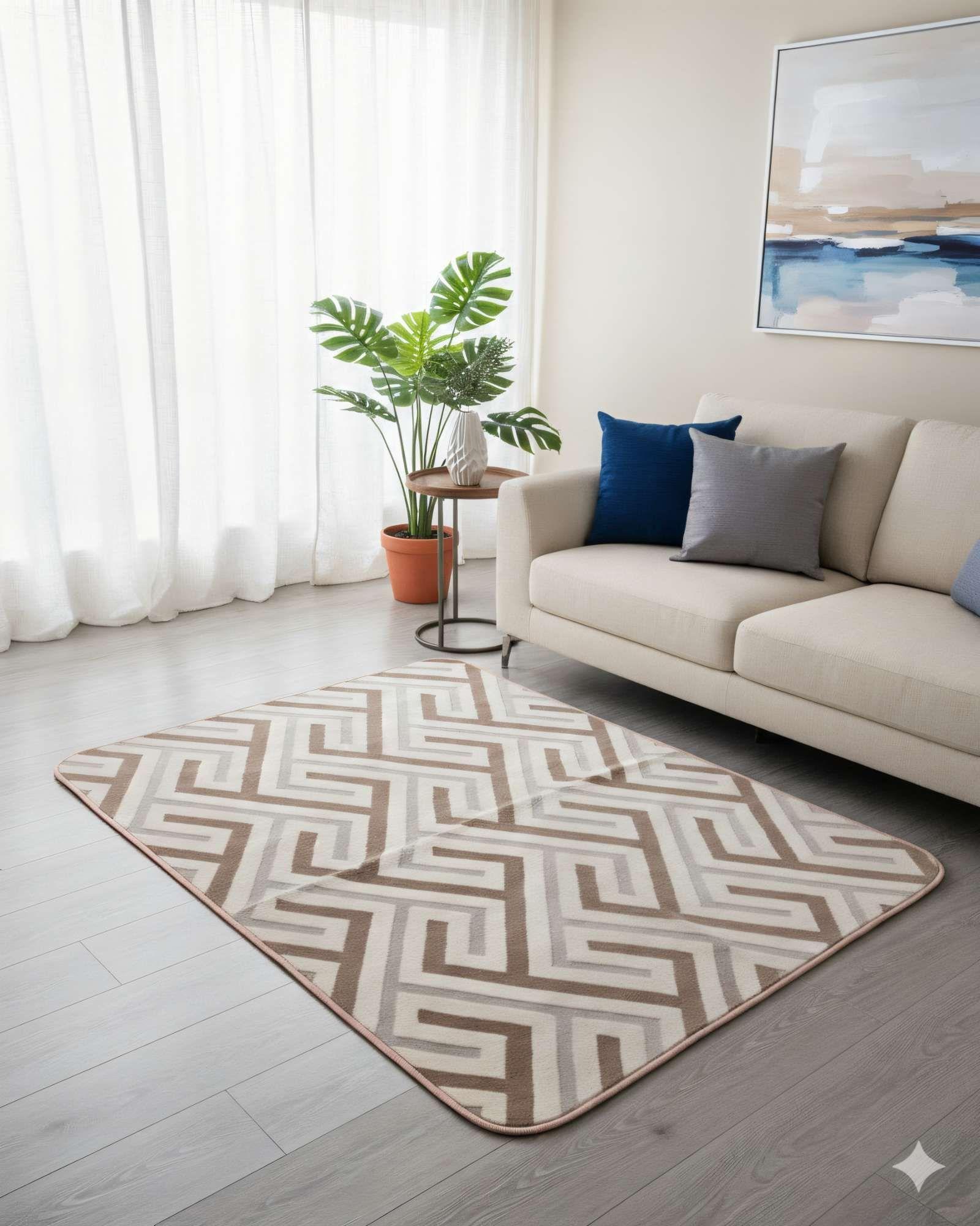 ALFOMBRA TEXTURIZADA 150X200CM CON DISENO F4-2