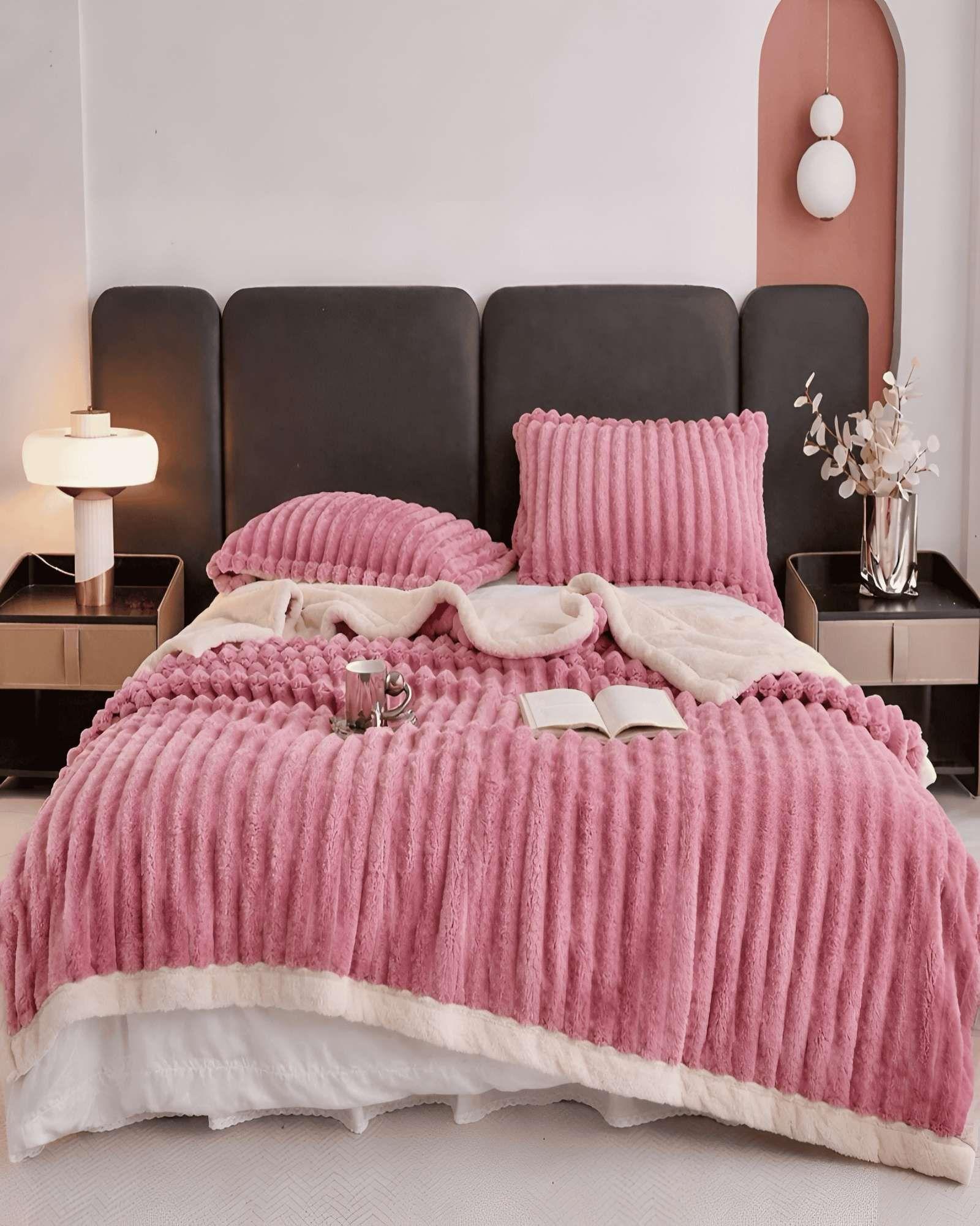 FRAZADAS CON SHERPA  LINEAL 2P 01-2