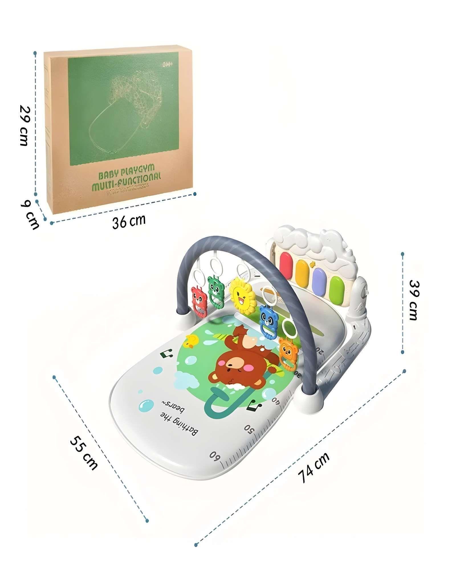 GIMNASIO MUSICAL PARA BEBE CON PIANO BLANCO-1