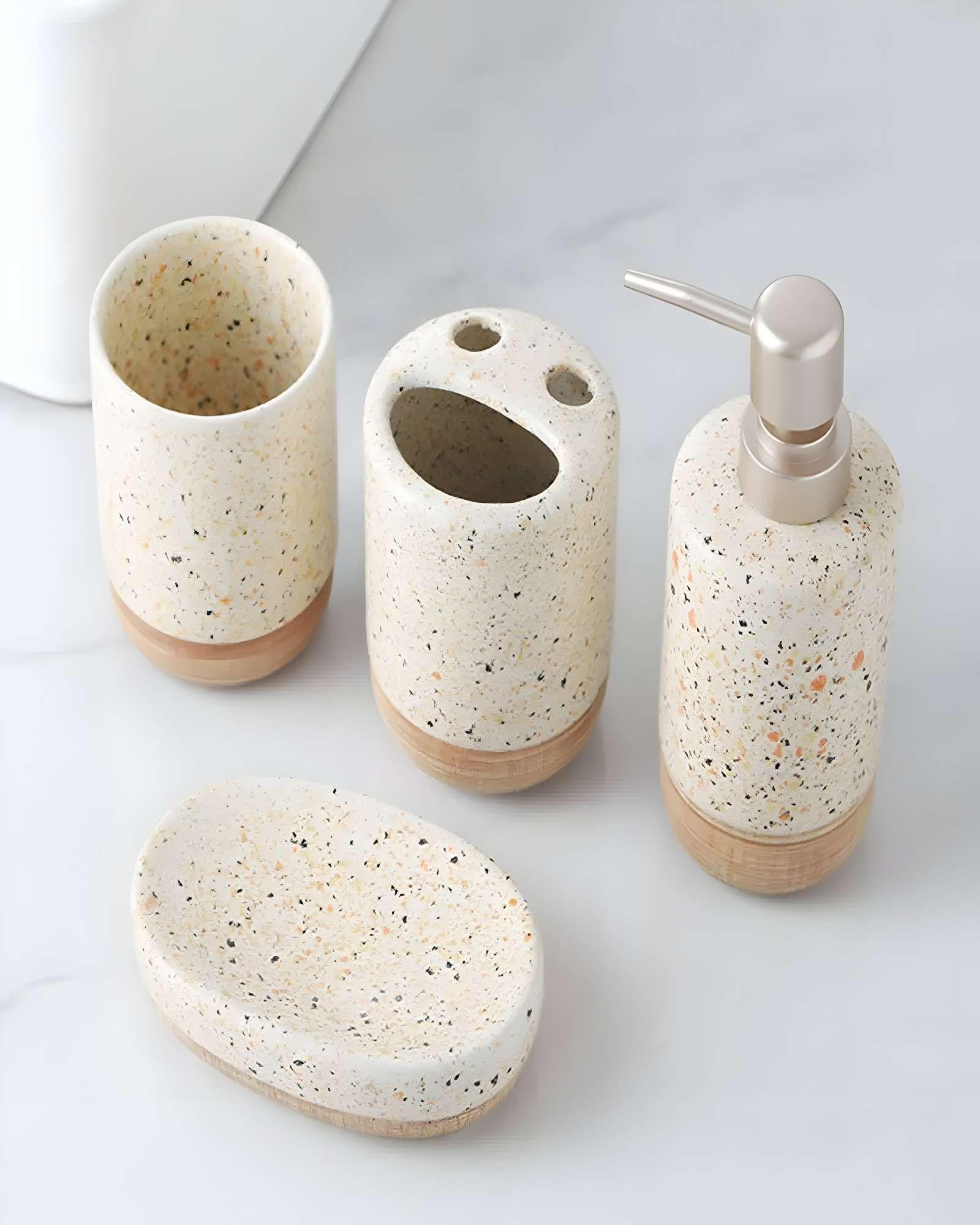 Set Lujoso de 4 Accesorios de Baño-3