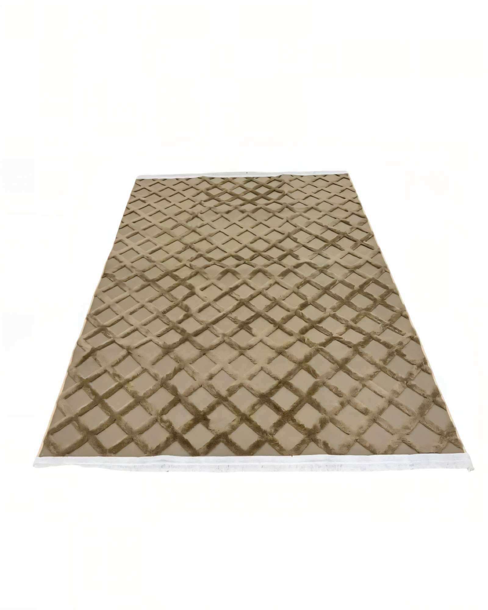 ALFOMBRA JACQUARD 180 X 200 DECORATIVA COLOR BEIGE 2-0
