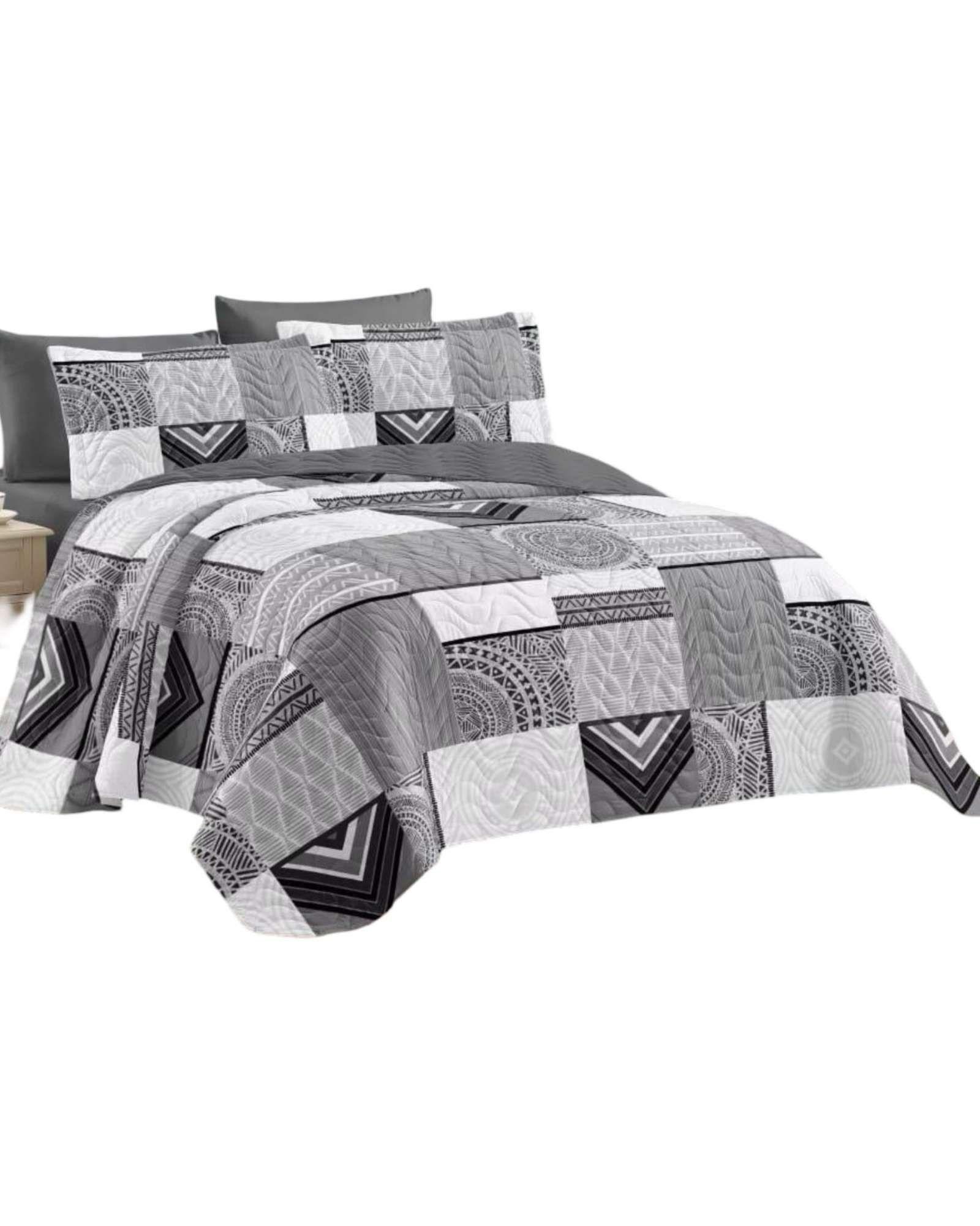 quilt cubrecama verano plaza y media V13-0