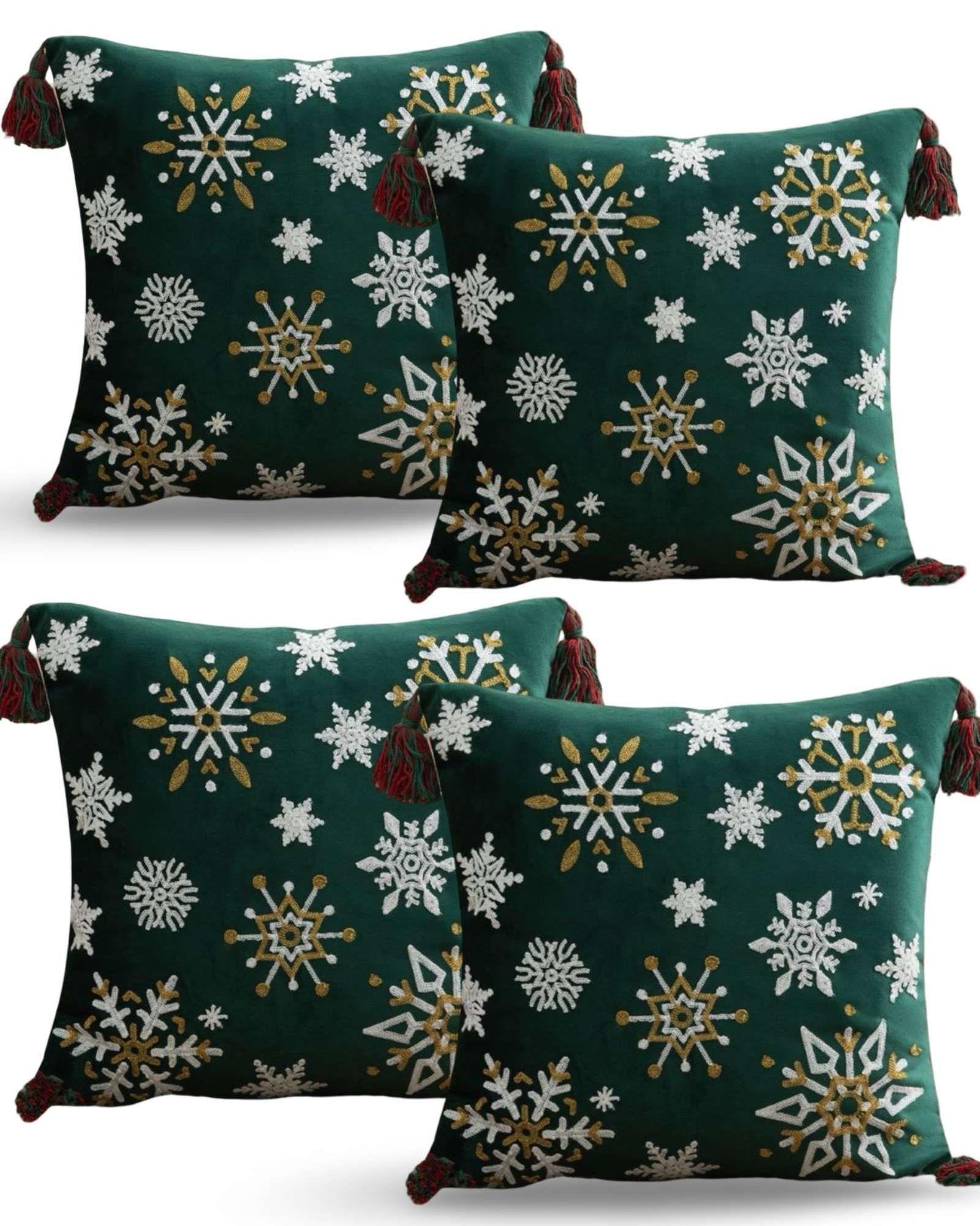 SET DE 4 FUNDAS DE COJIN PARA NAVIDAD A9-0