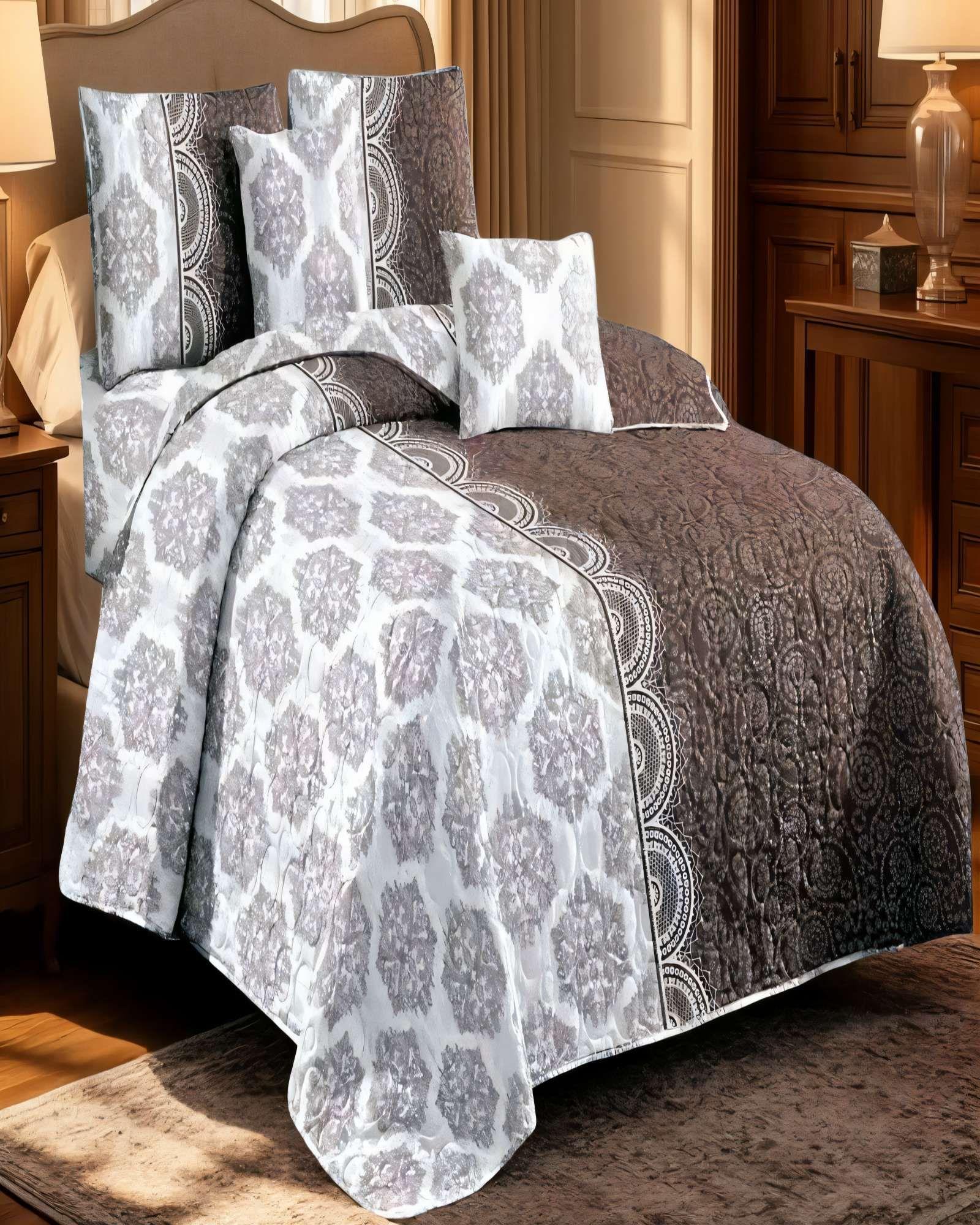 CUBRECAMA QUILT DE VERANO 1,5 PLAZAS CON DISENO 10-3