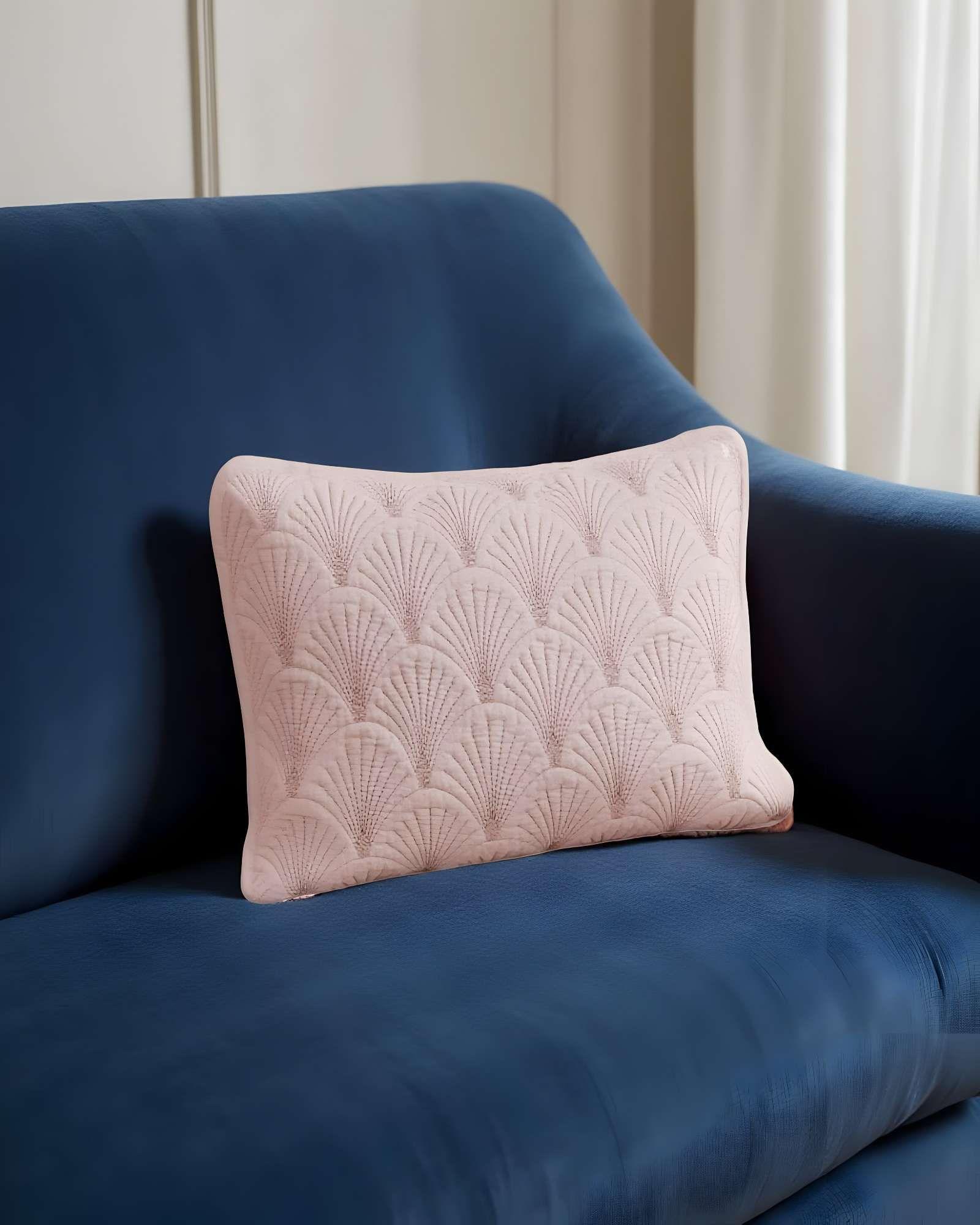 PACK DE 2 FUNDAS DE COJIN SERIE ABANICO 30X50 CM ROSA-3