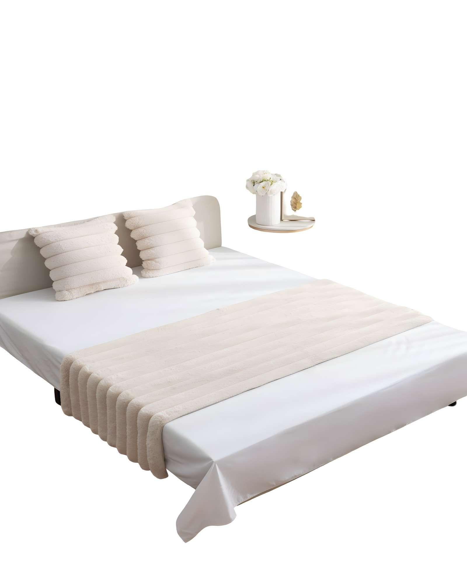 JUEGO DE PIECERA CON DOS FUNDAS DE COJIN MODELO LINEAL 2 PLAZAS BEIGE-1