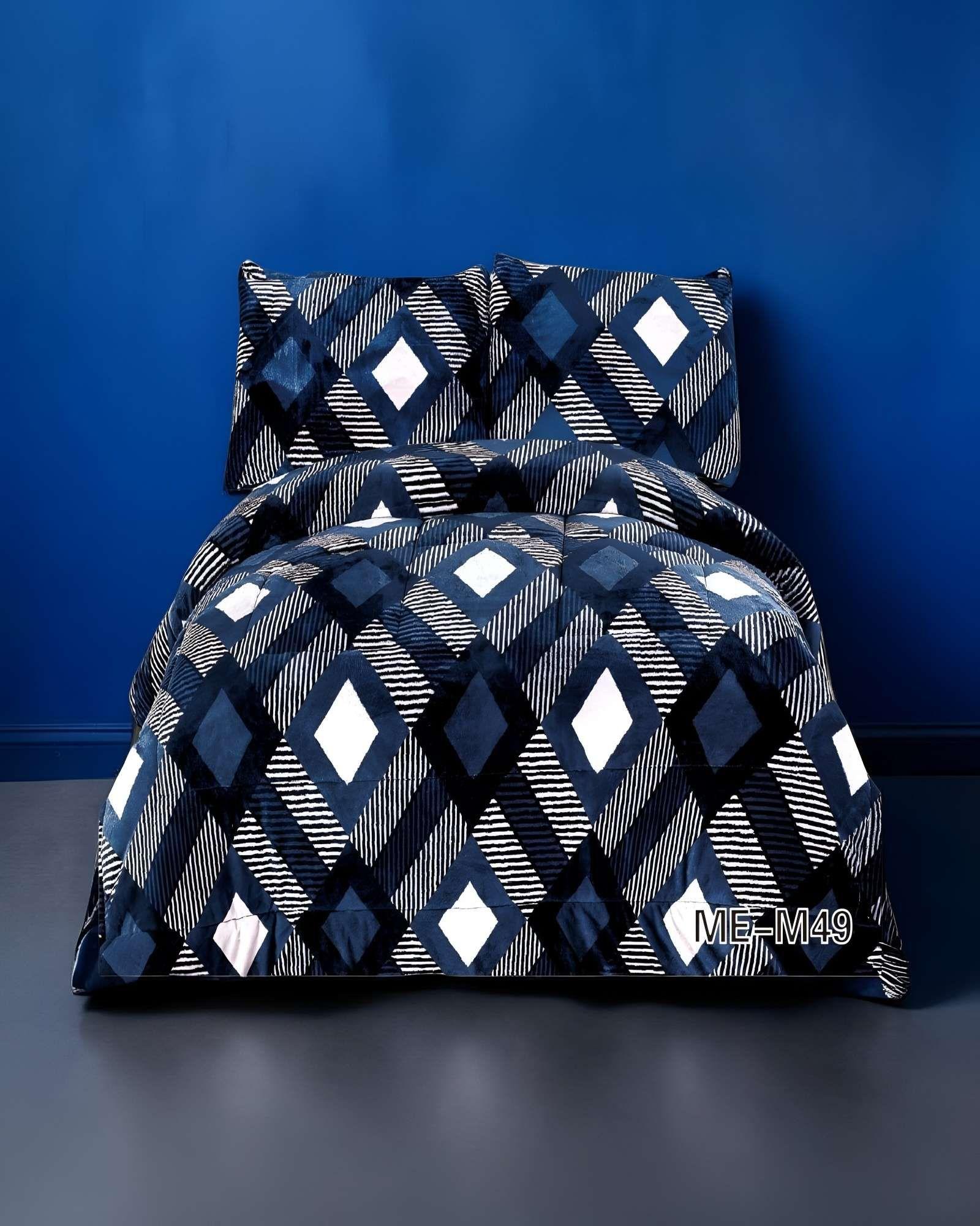 COBERTOR CON CHIPORRO KING 250X270CM GRIS B8-2