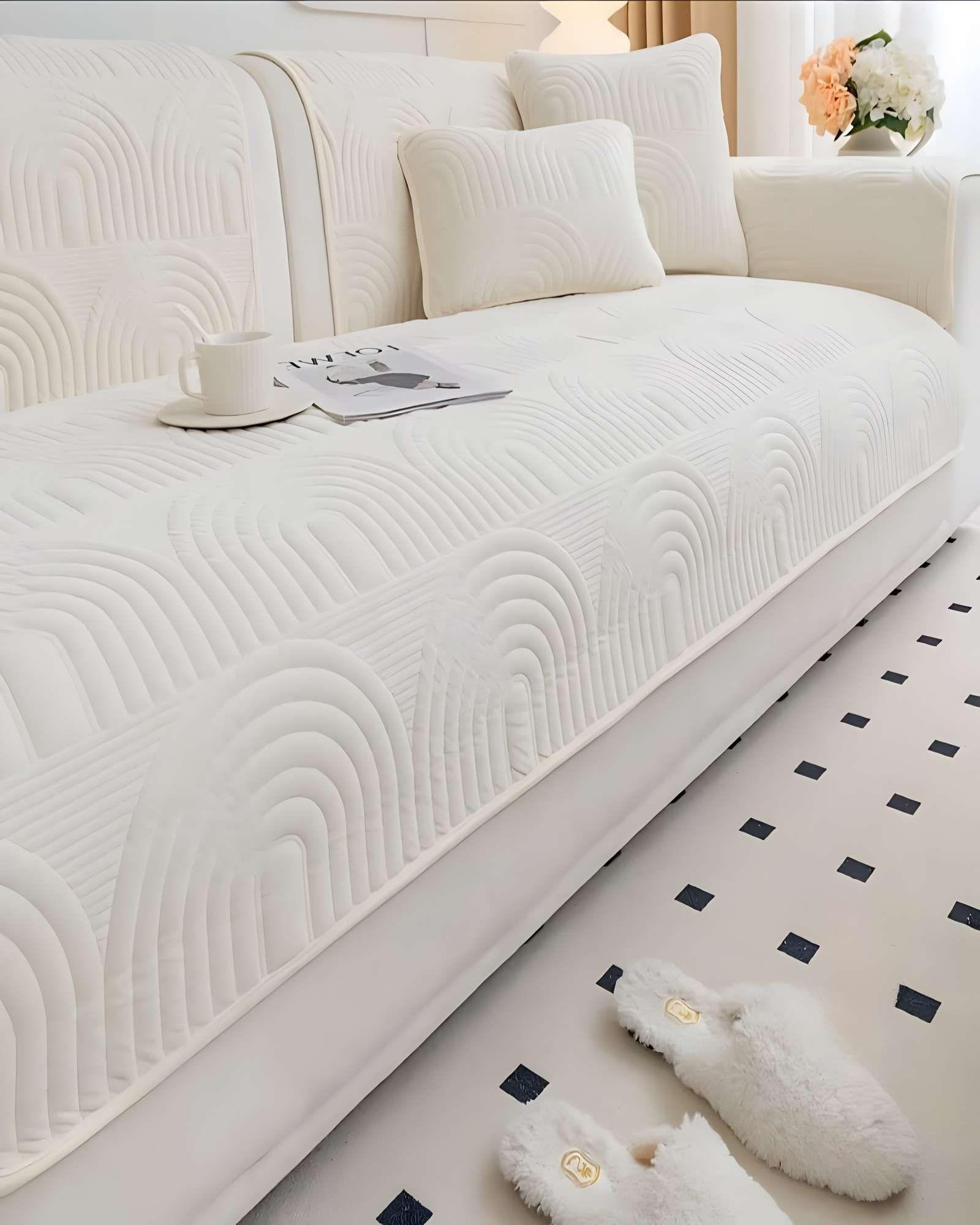 PACK DE 5 FUNDAS PARA SOFA CON DISEÑO J2 BLANCO-3