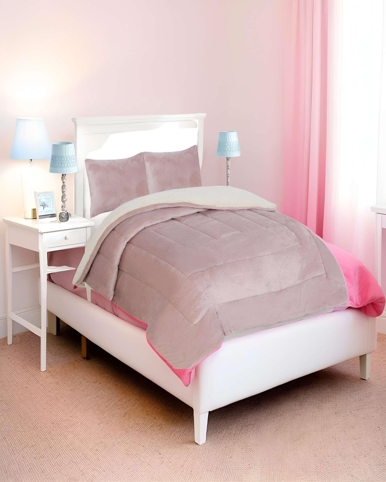 COBERTOR CON CHIPORRO KING 250X270CM ROSA B7-2