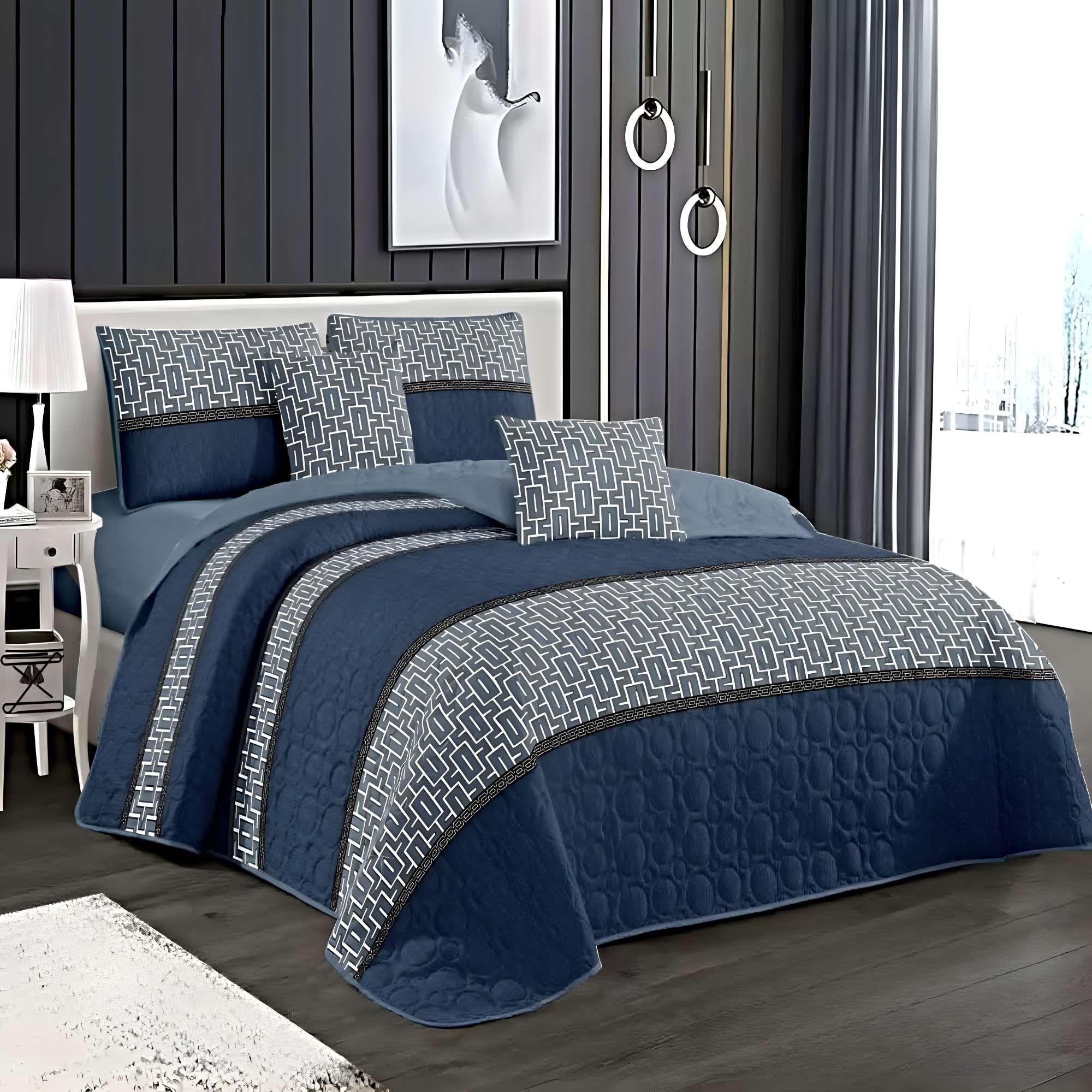 CUBRECAMA QUILT DE VERANO LIVIANO 2 PLAZAS C1-1