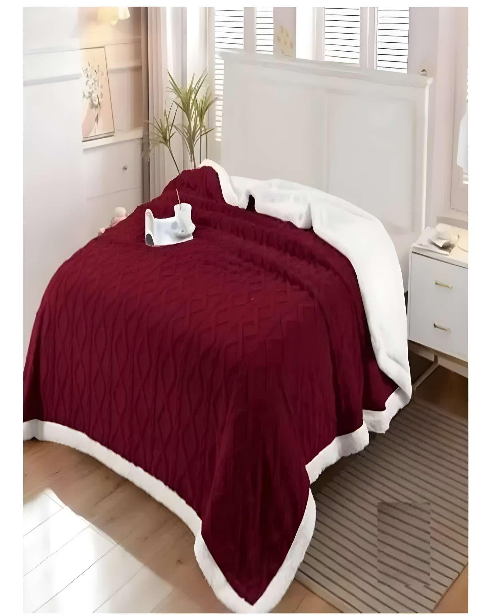 FRAZADAS  KING BURDEO 230x 250 cm-2