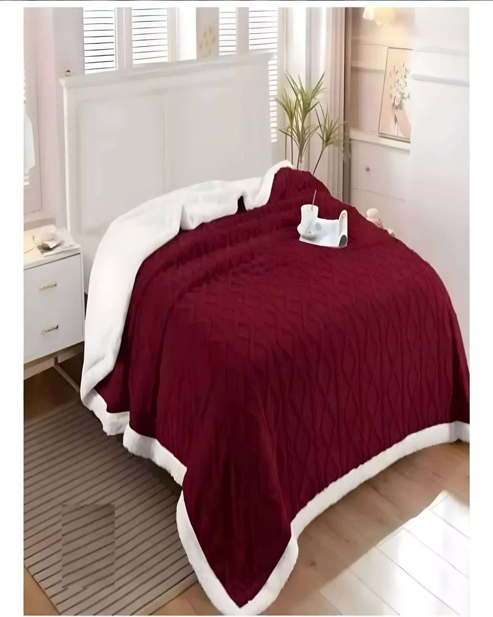 FRAZADAS  KING BURDEO 230x 250 cm-3