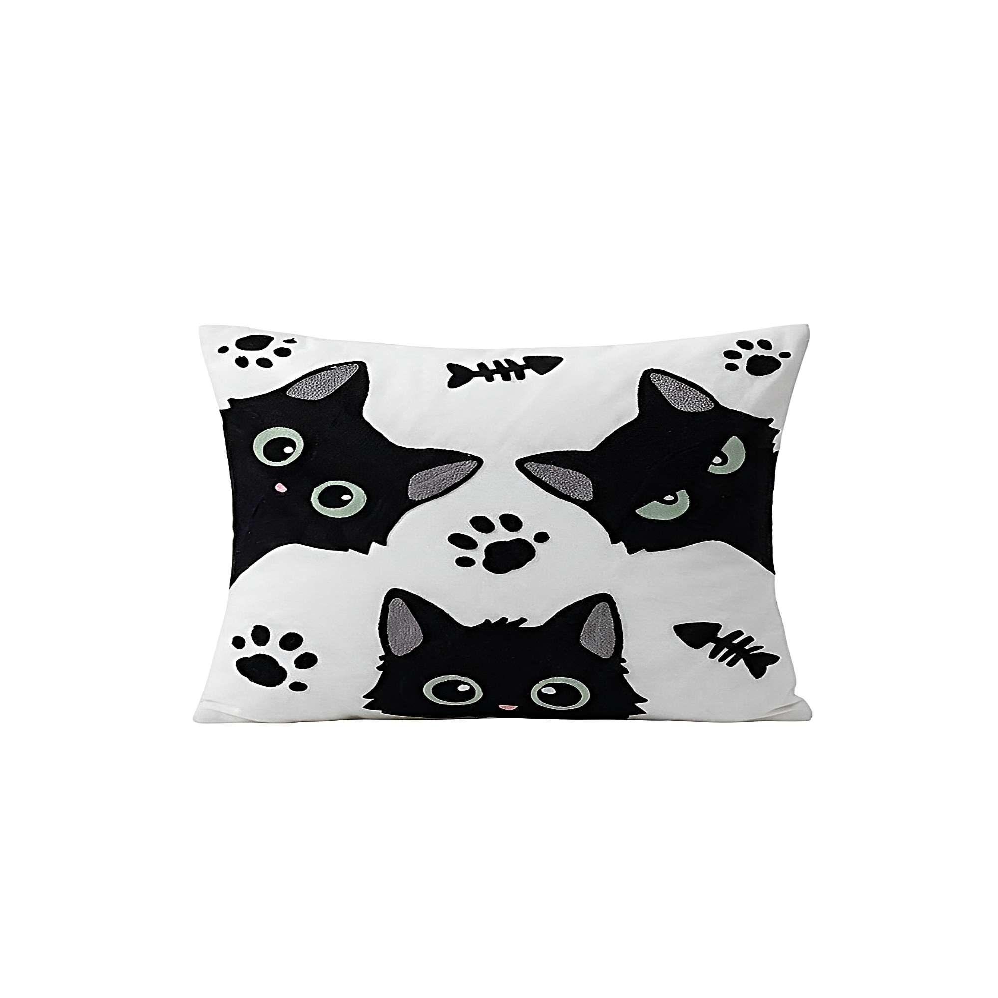 PACK DE 2 FUNDAS DE COJIN BORDADA SIN BORLAS 45X45 CM F8-1