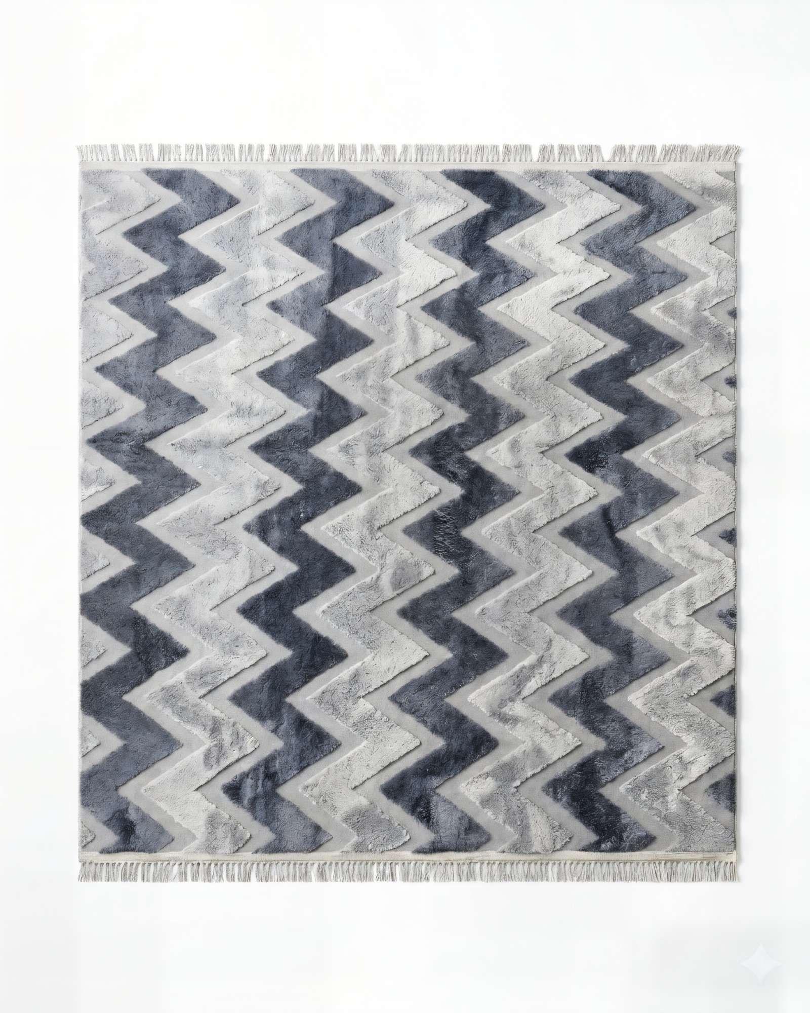 ALFOMBRA JACQUARD 180 X 200  DECORATIVA BICOLOR 7-0