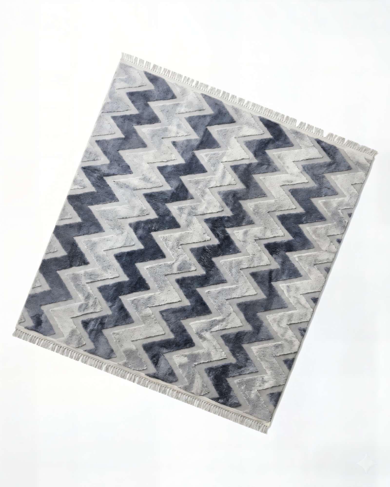 ALFOMBRA JACQUARD 180 X 200  DECORATIVA BICOLOR 7-1