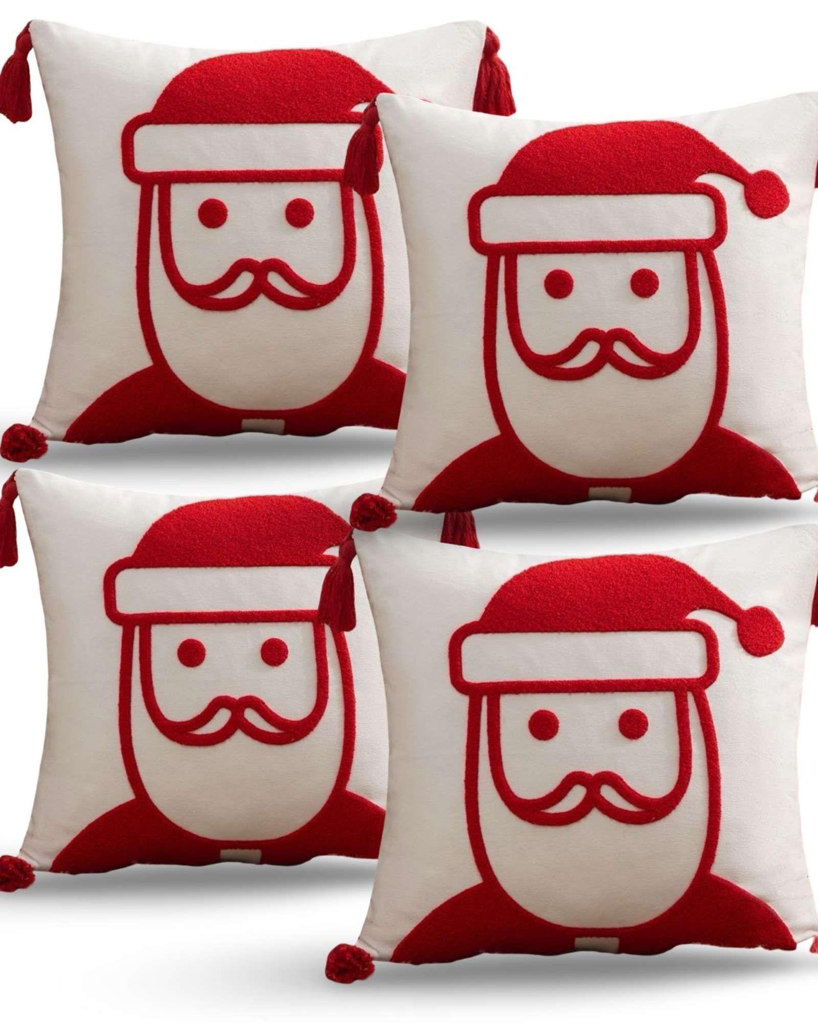 SET DE 4 FUNDAS DE COJIN PARA NAVIDAD A7-0