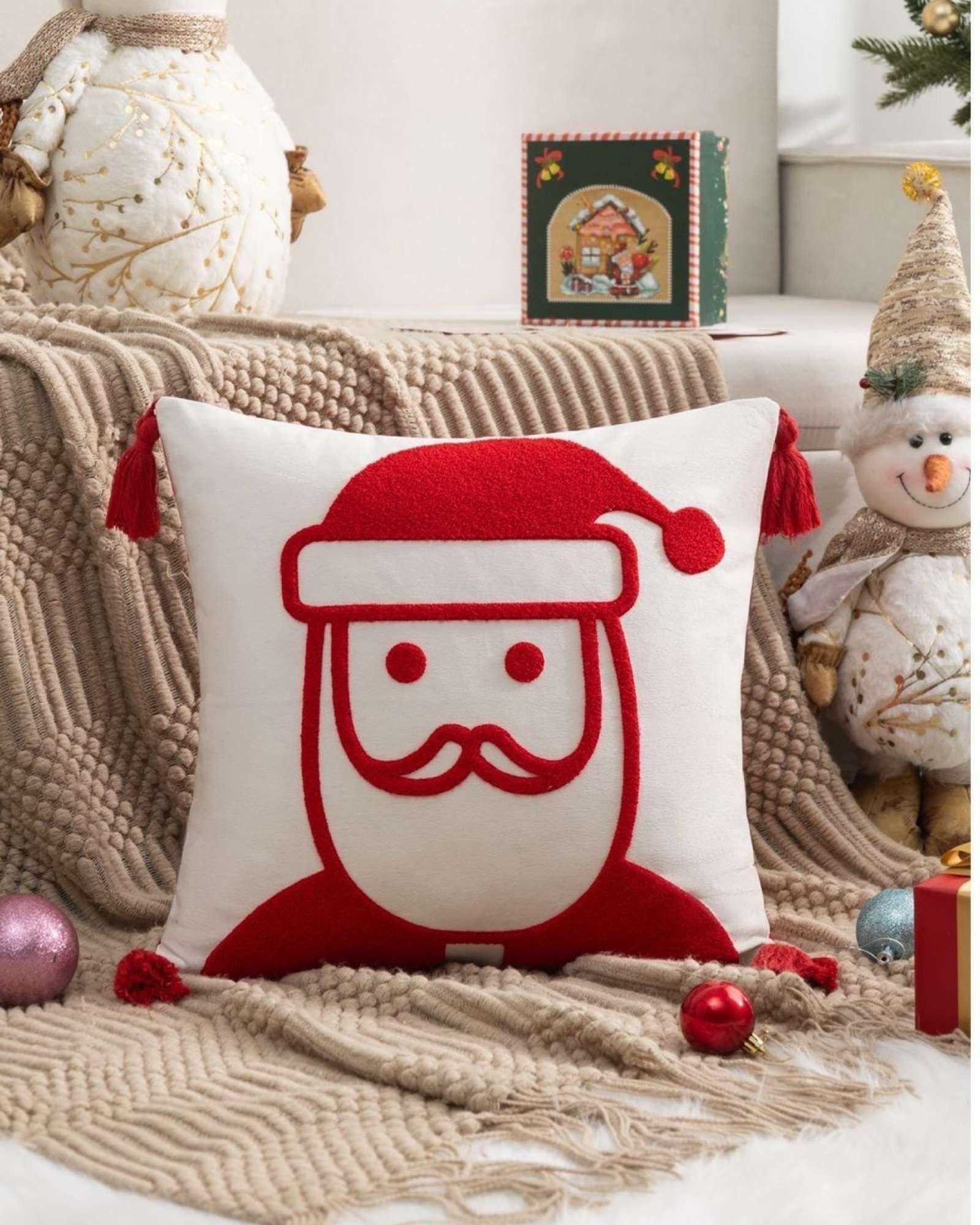 SET DE 4 FUNDAS DE COJIN PARA NAVIDAD A7-1