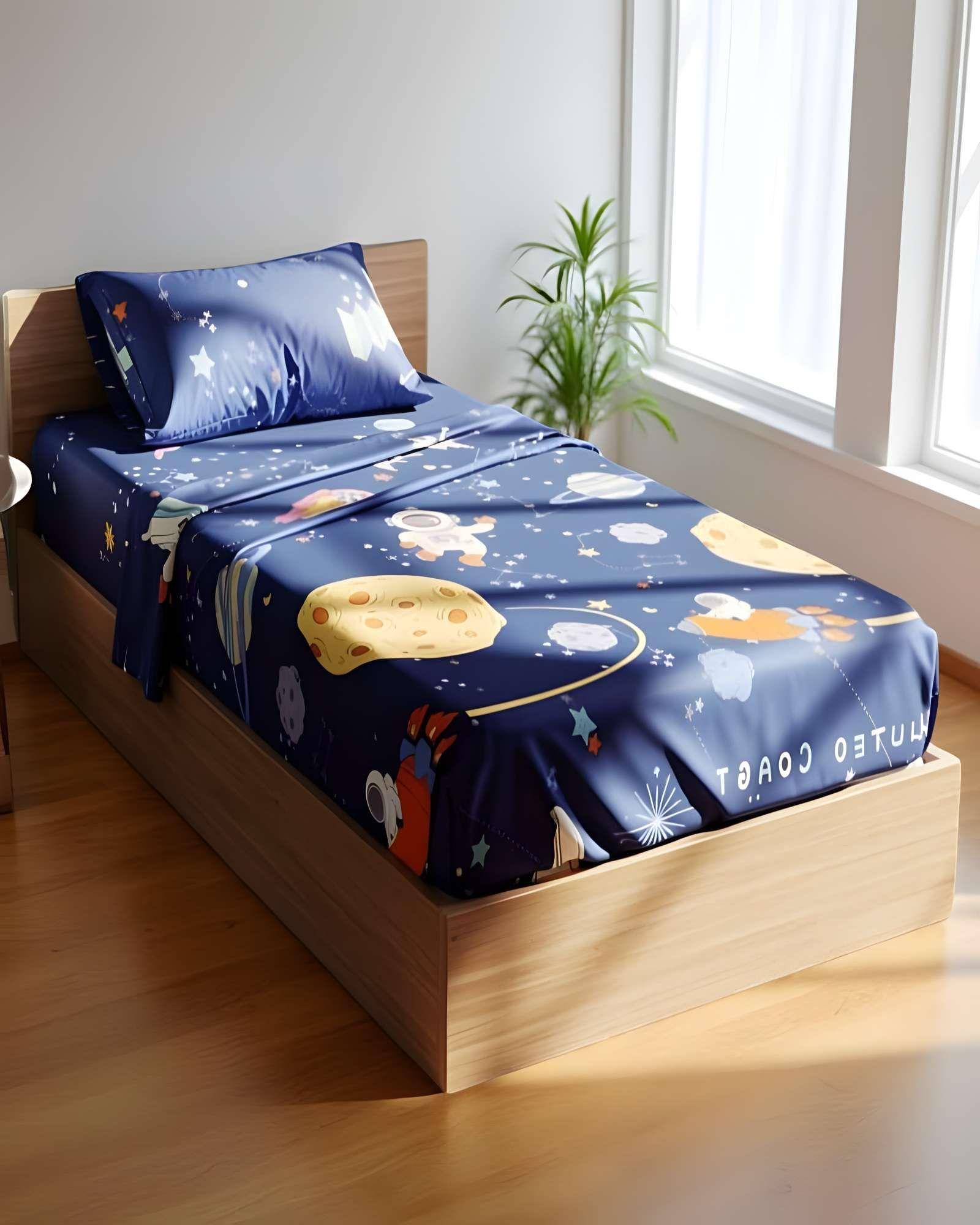 JUEGO DE SABANA INFANTIL DE 100 HILOS 1.5 PLAZAS D4-4