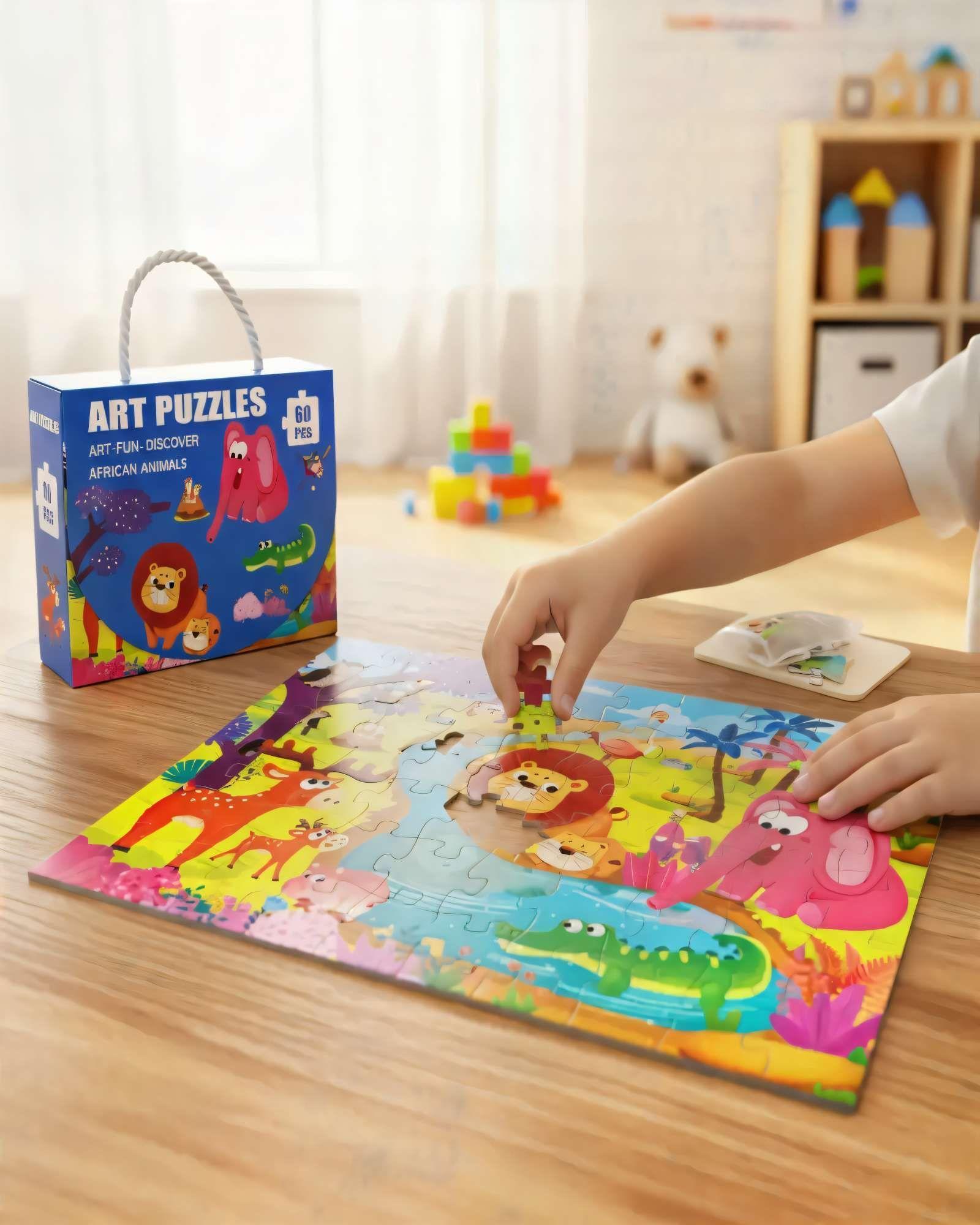Puzzle para niños de 60 Piezas Zoologico 44cm x 31cm -2