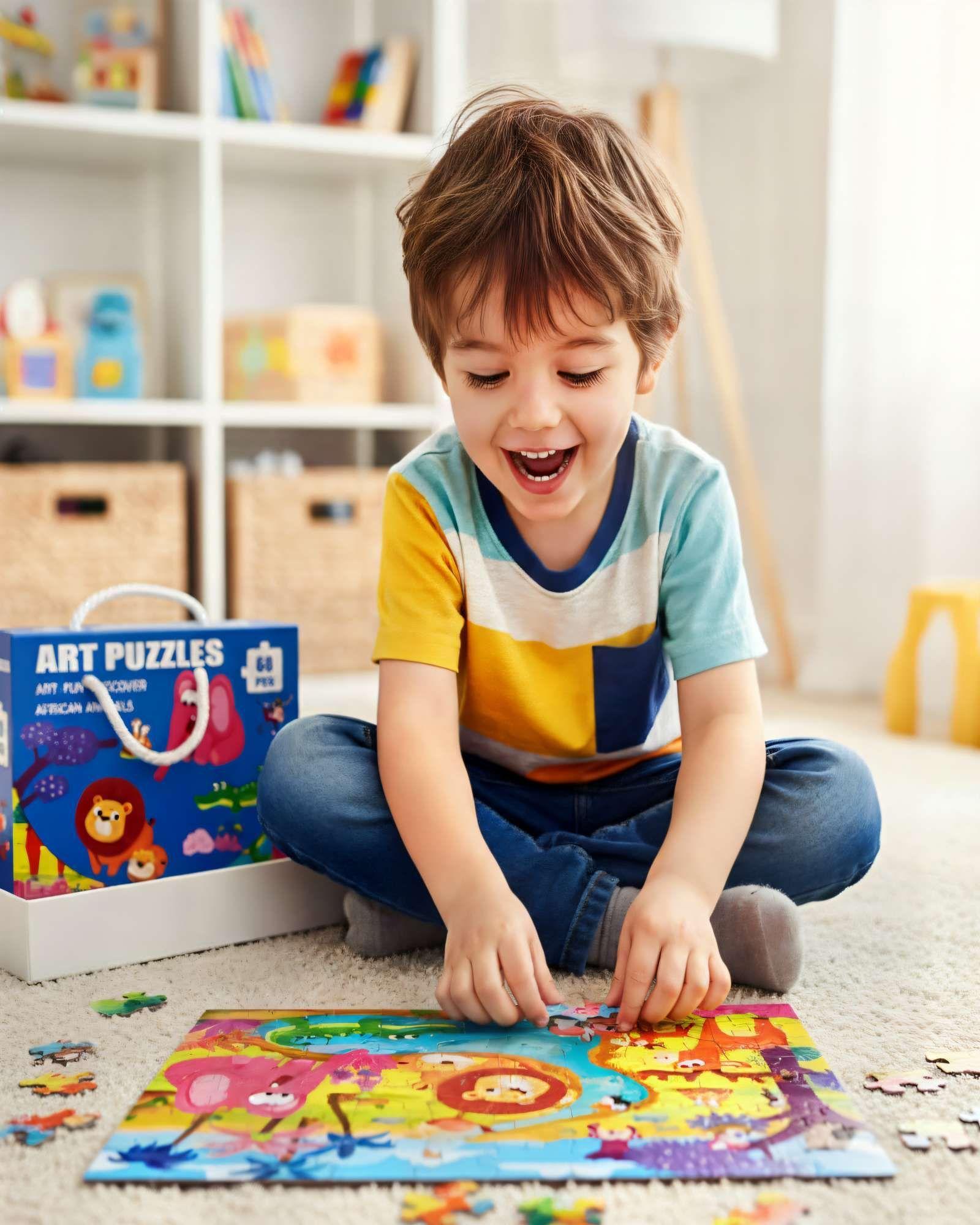 Puzzle para niños de 60 Piezas Zoologico 44cm x 31cm -3