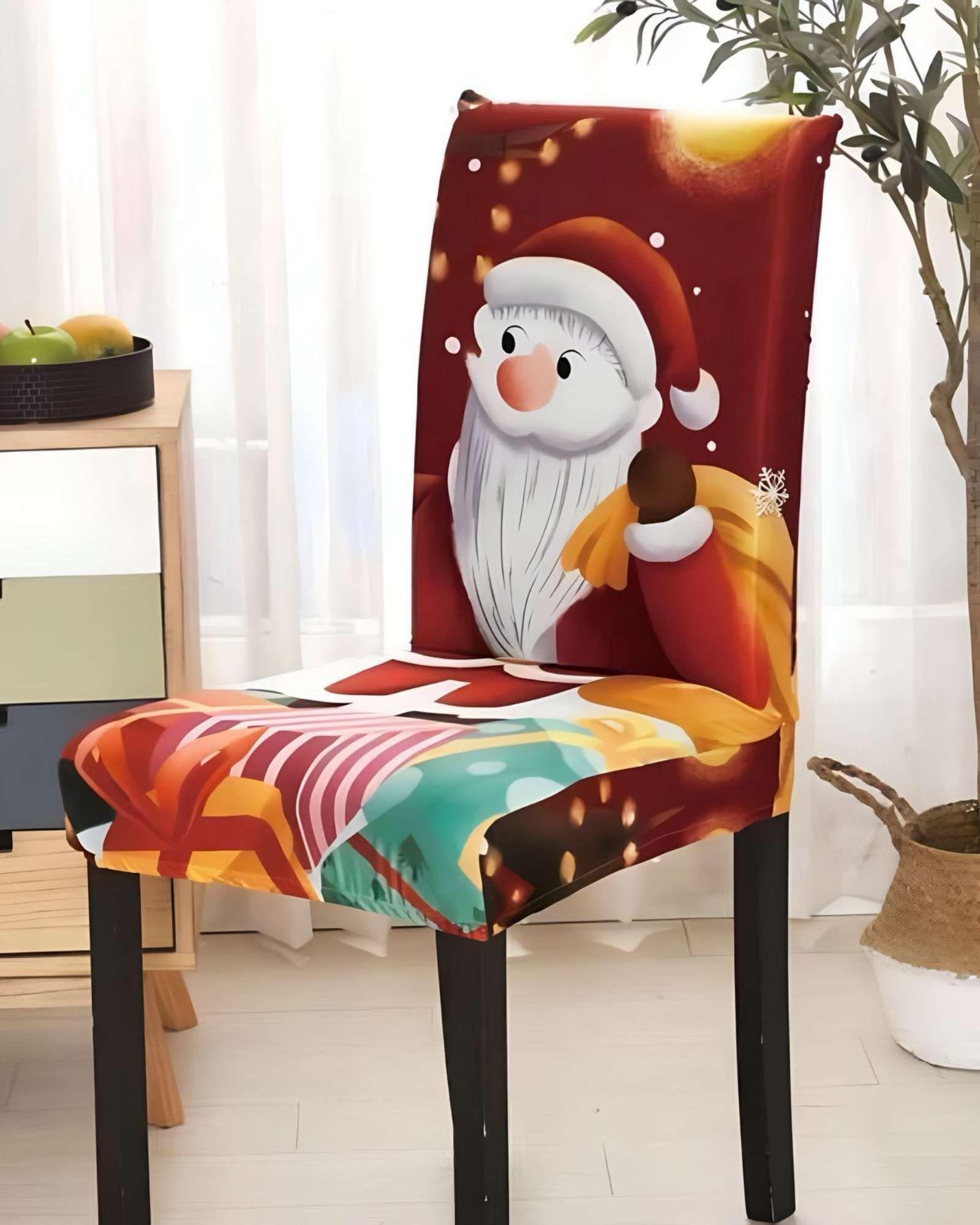 SET DE 6 FUNDAS PARA SILLAS DE NAVIDAD N08-3