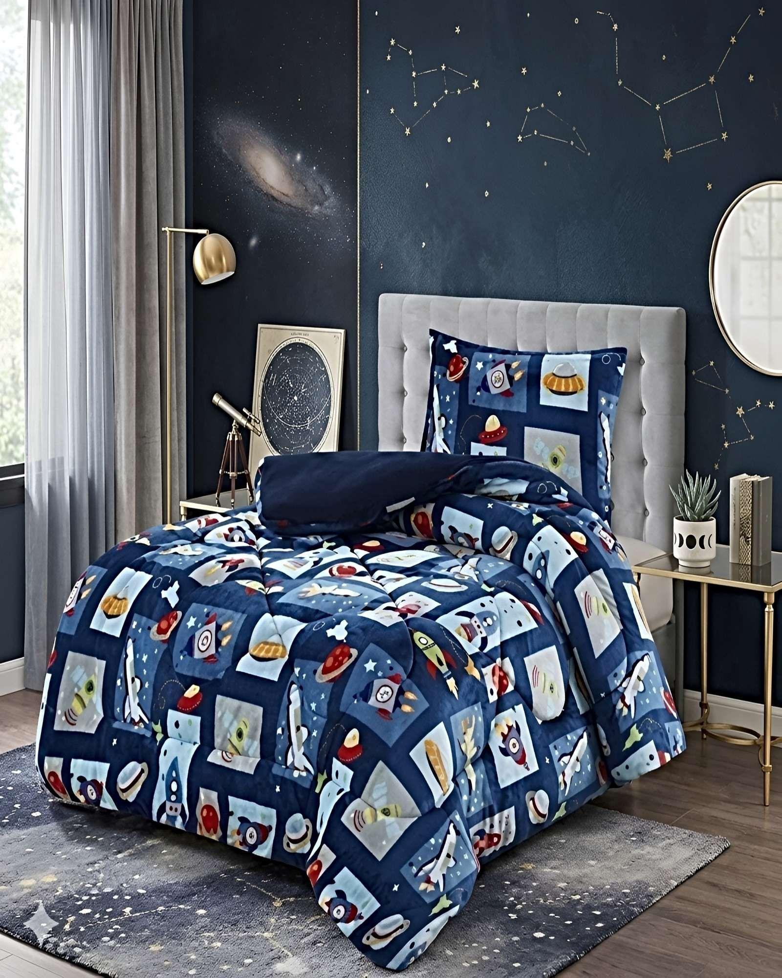 COBERTOR DE INVIERNO PLUSH 1.5 PLAZA 180X200CM AZUL 2-2