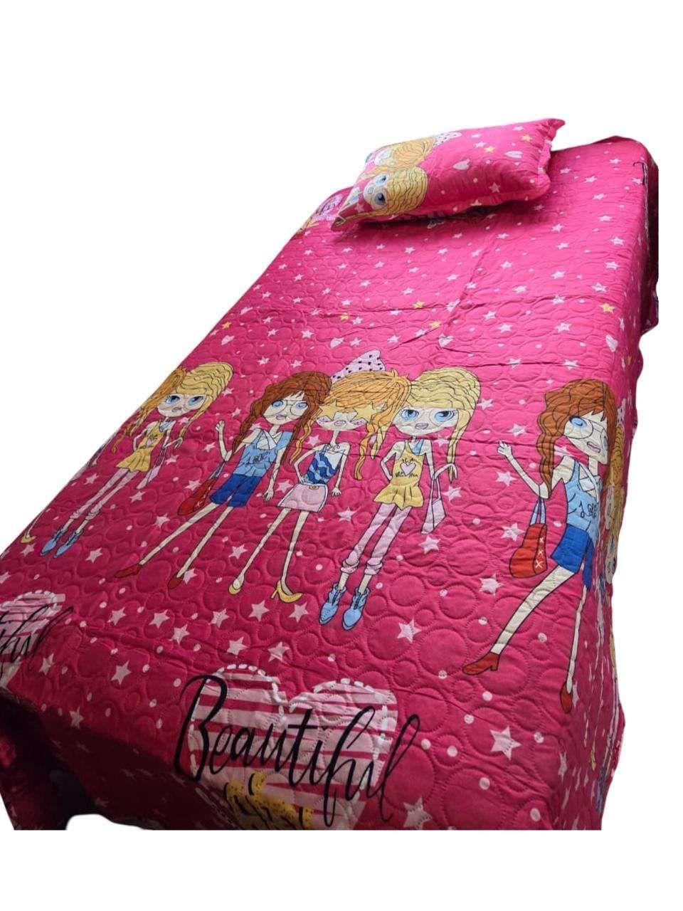 juego de Cubrecama quilt infantil de Verano para niñas 02-1