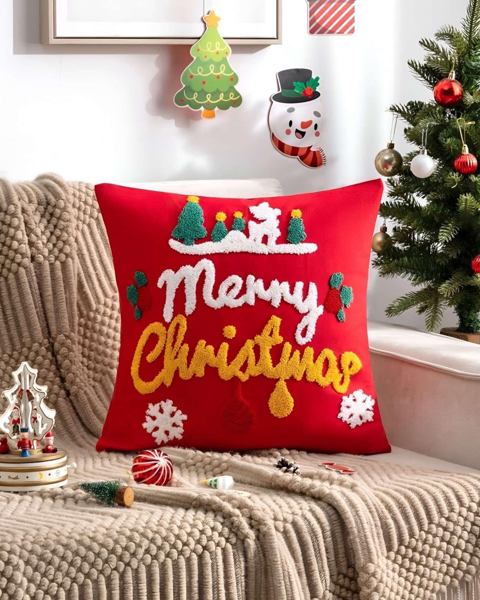 SET DE 2 FUNDAS DE COJIN PARA NAVIDAD K21-1