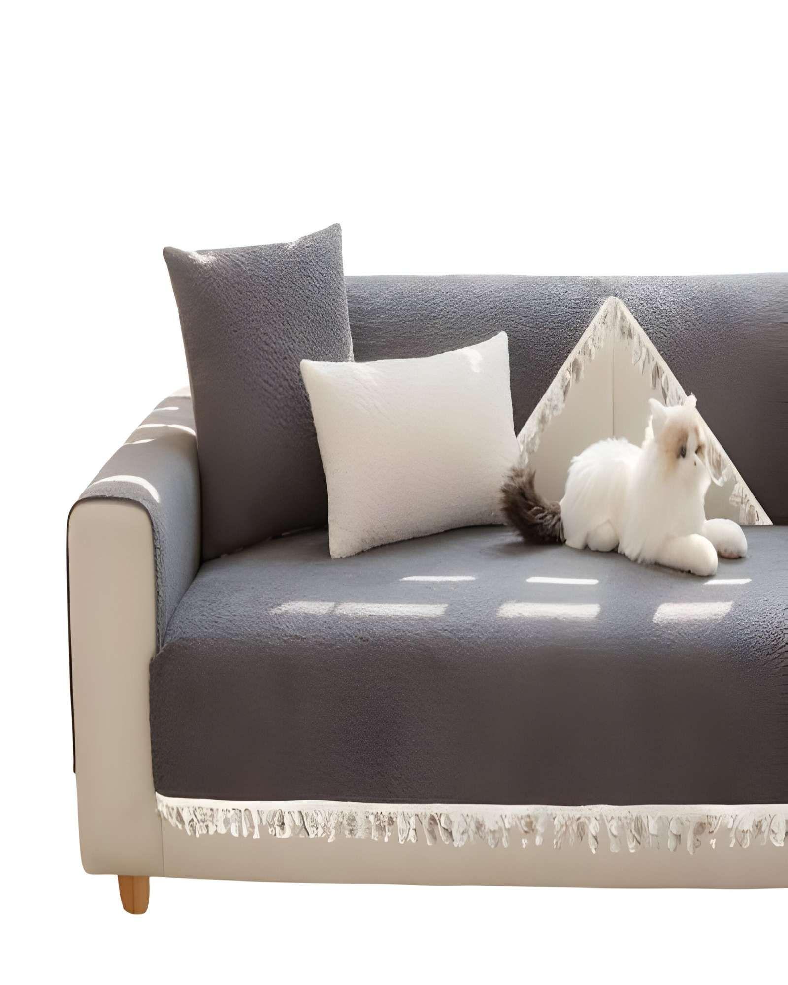 PACK DE 5 FUNDAS DE SILLON CON FLECOS GRIS-1