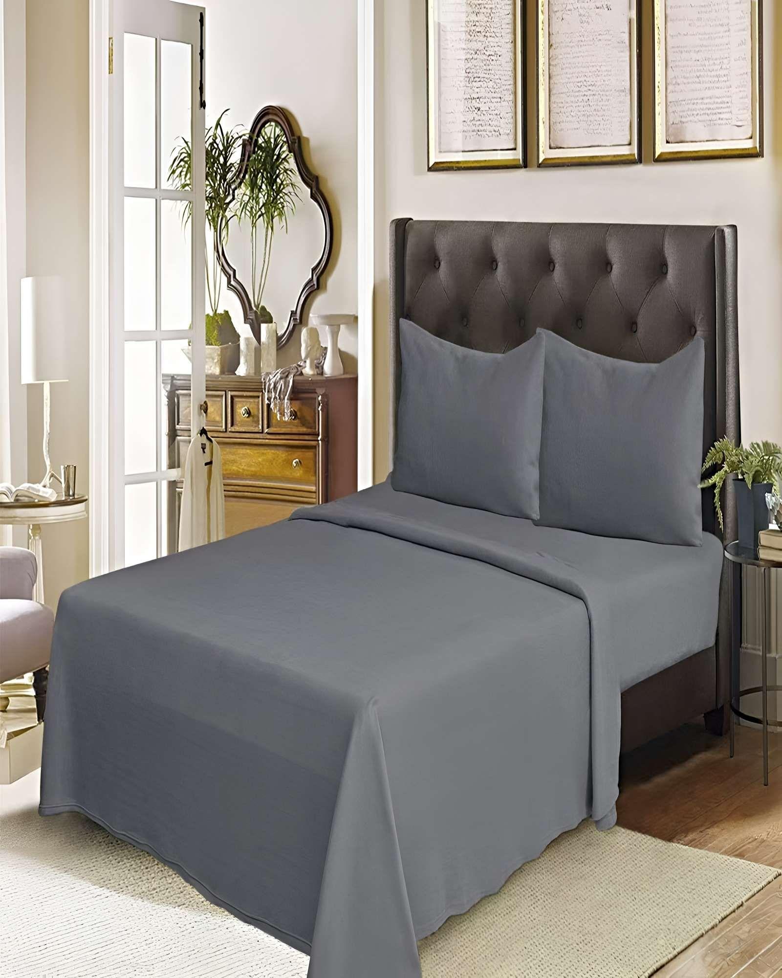 SET DE SABANAS POLAR 2 PLAZAS GRIS 2-3