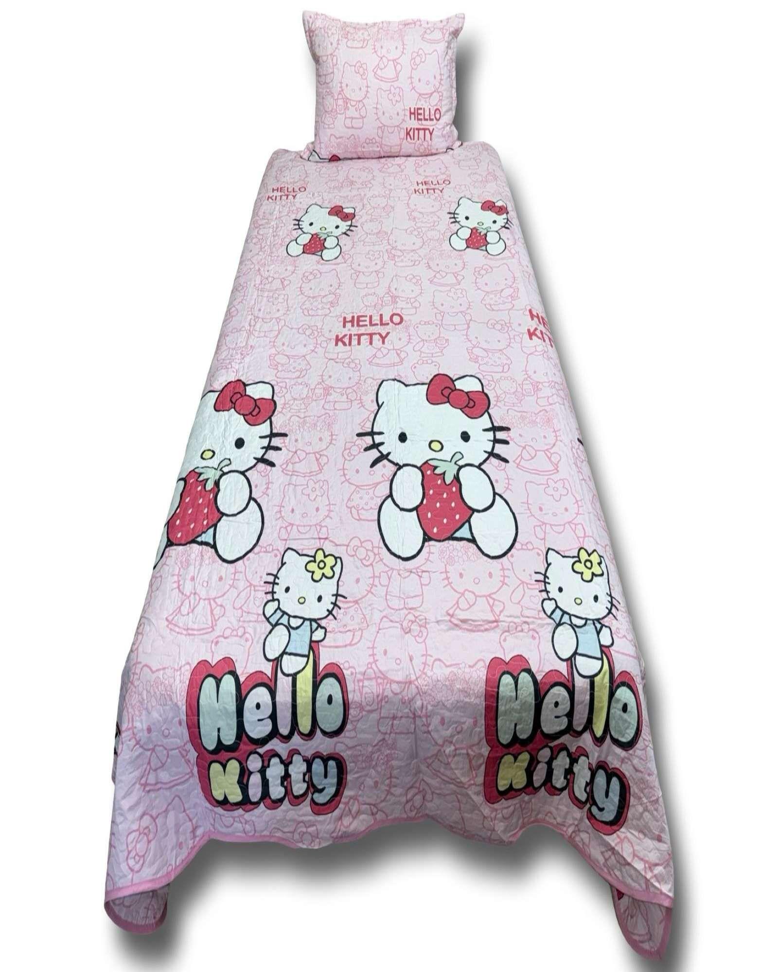 CUBRECAMA QUILT NIÑA INFANTIL ROSADO-0