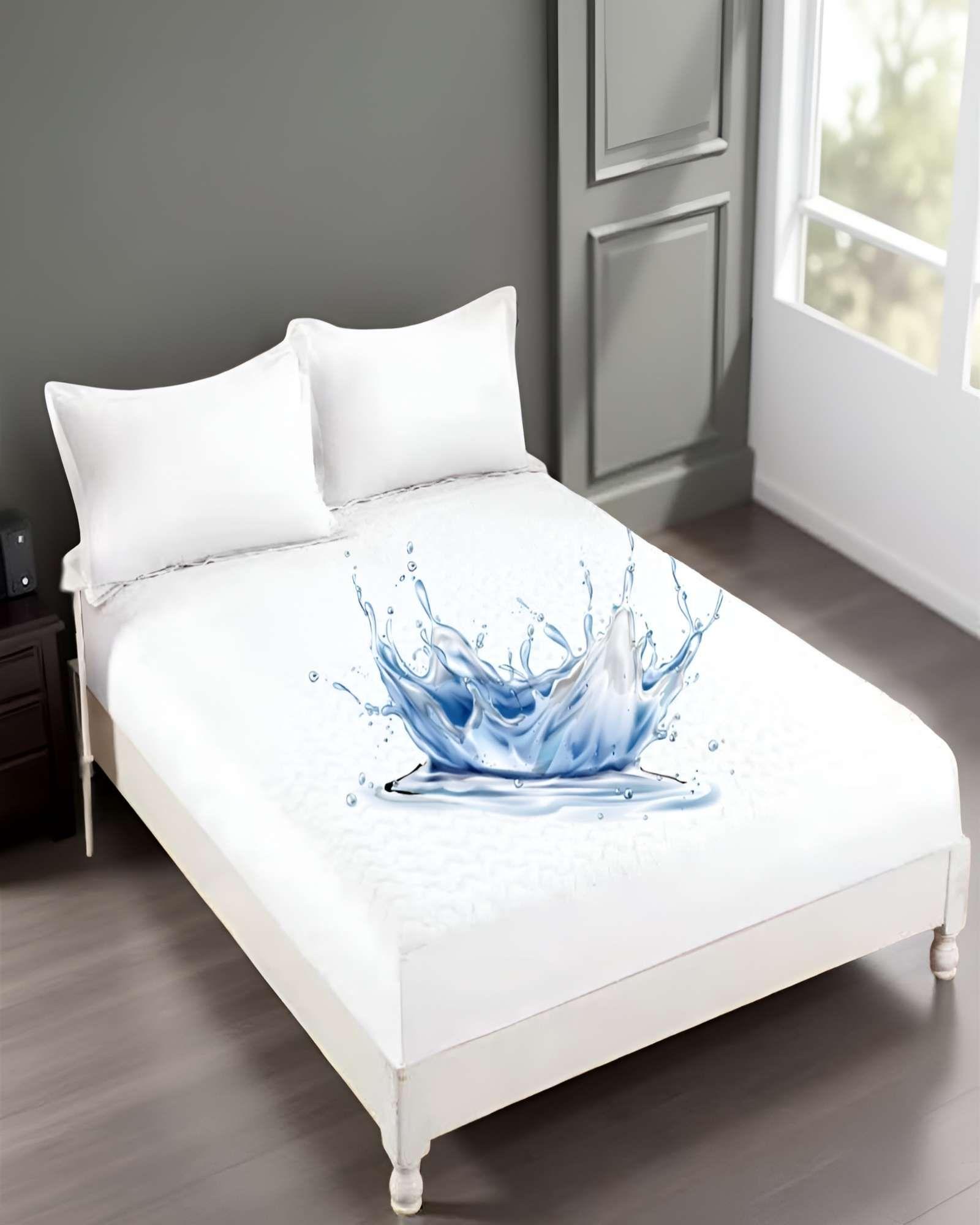 CUBRECOLCHON IMPERMEABLE KING BLANCO-2