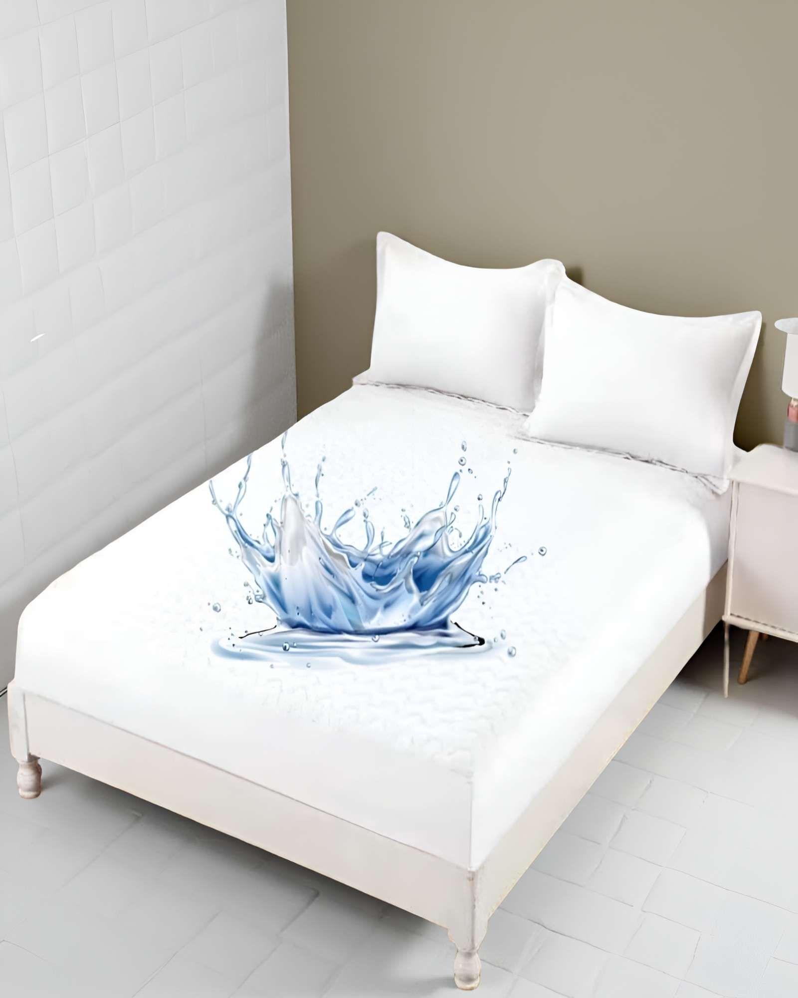 CUBRECOLCHON IMPERMEABLE KING BLANCO-3