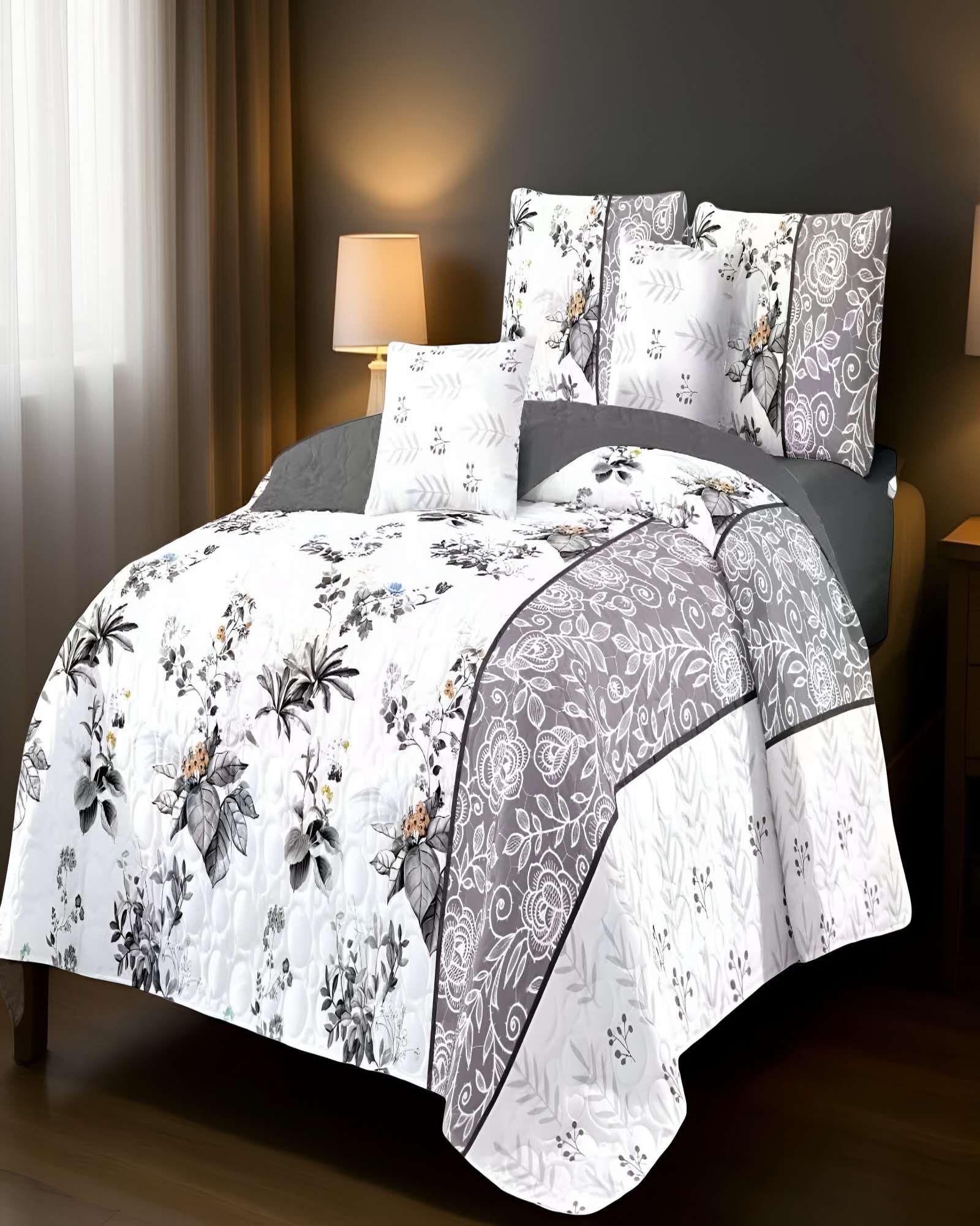 CUBRECAMA QUILT DE VERANO KING CON DISENO 5-3