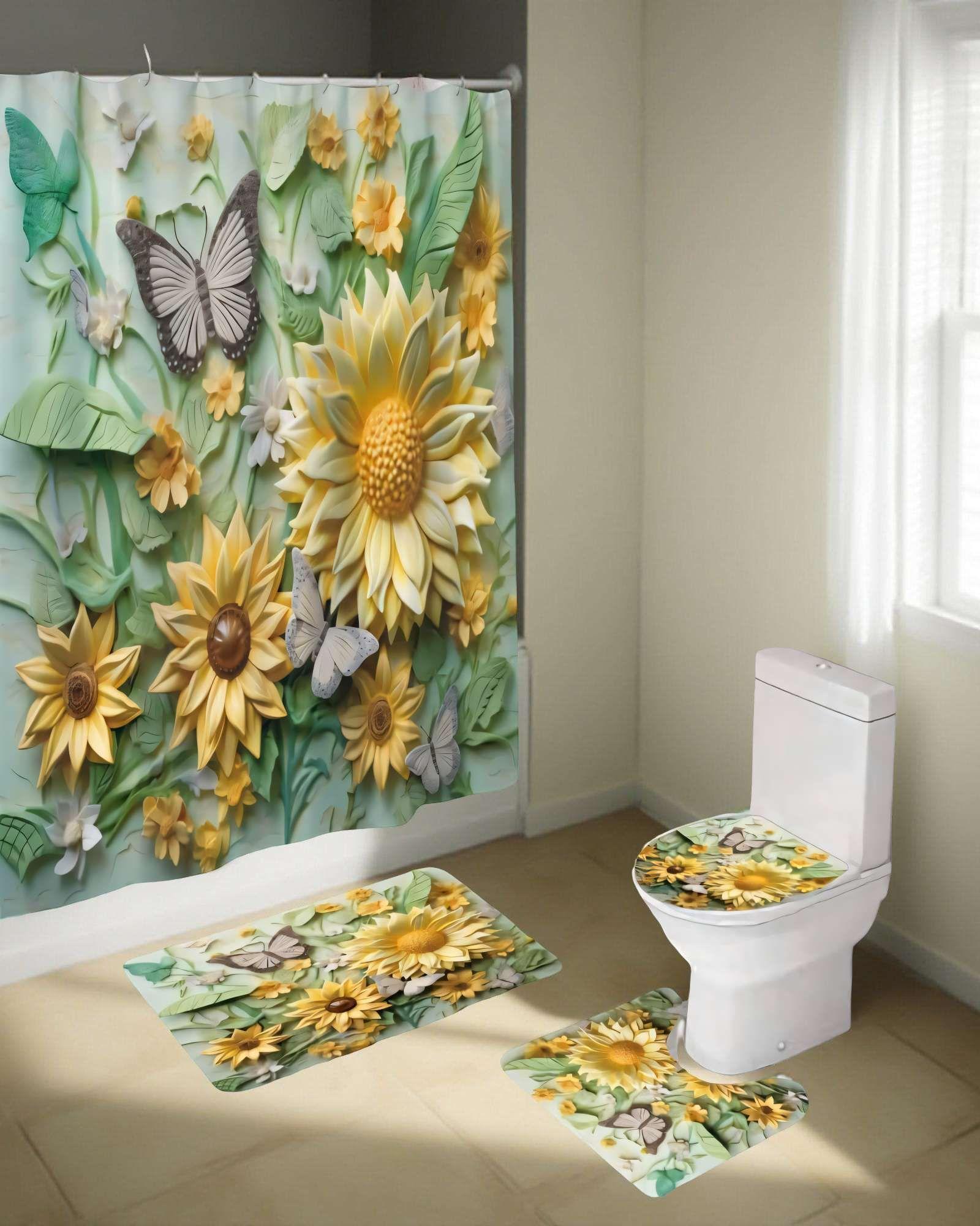 SET DE 4 PIEZAS PARA BAÑO CON ESTAMPADO 7-3