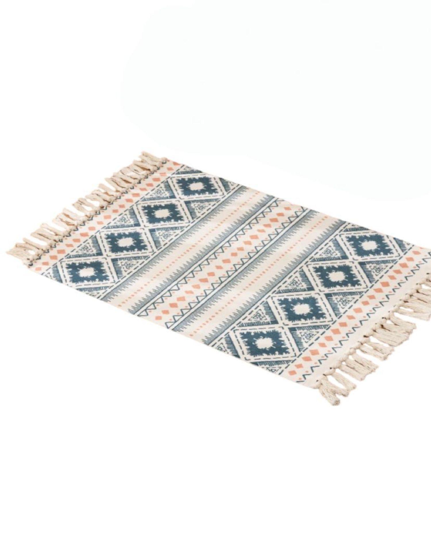 Set 2 Alfombras de Lino 60x90 cm para Bajada de Cama 4n01-0